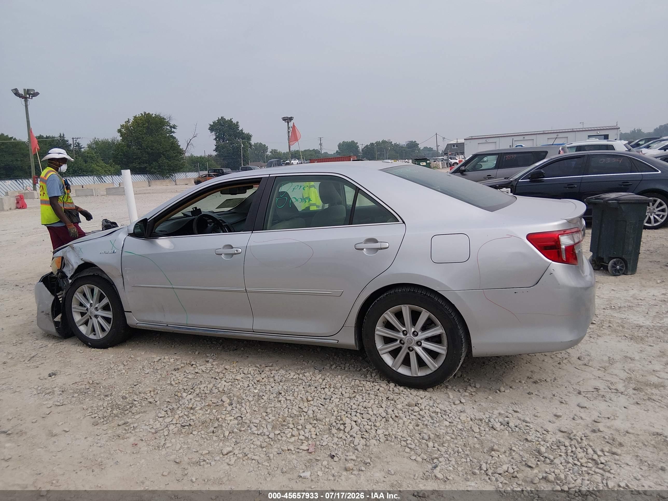 2012 Toyota Camry Hybrid Xle Silver vin: 4T1BD1FK8CU002082