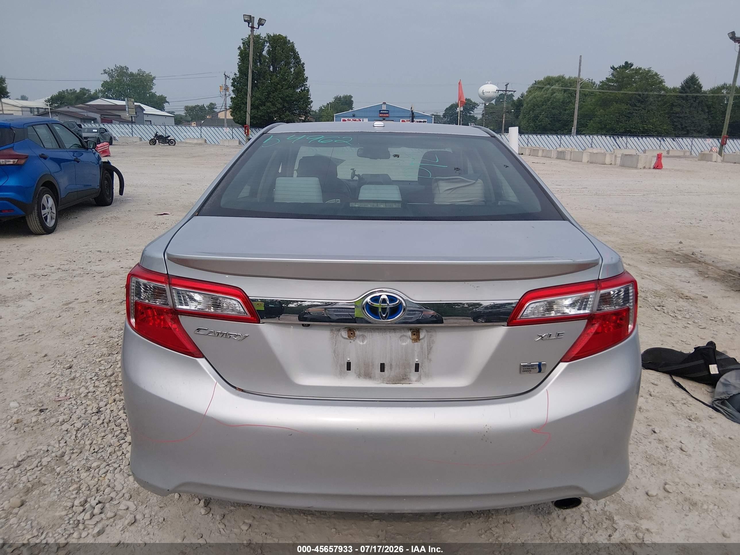 2012 Toyota Camry Hybrid Xle Silver vin: 4T1BD1FK8CU002082
