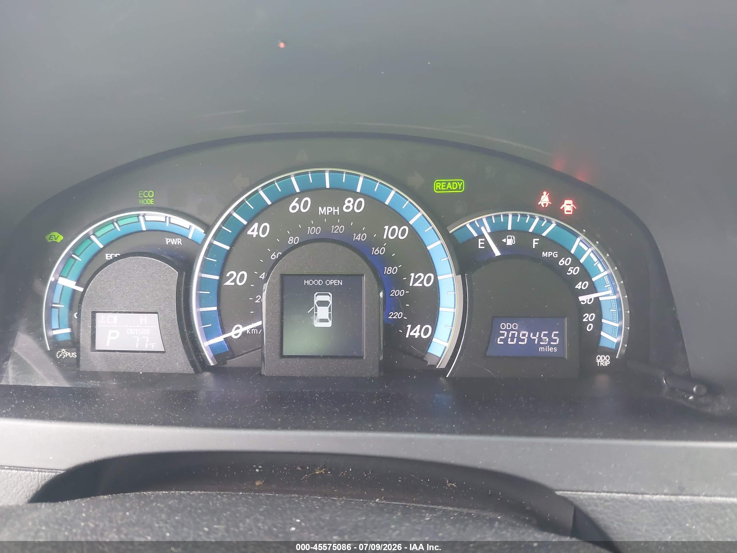 2012 Toyota Camry Hybrid Xle Gray vin: 4T1BD1FK8CU024566