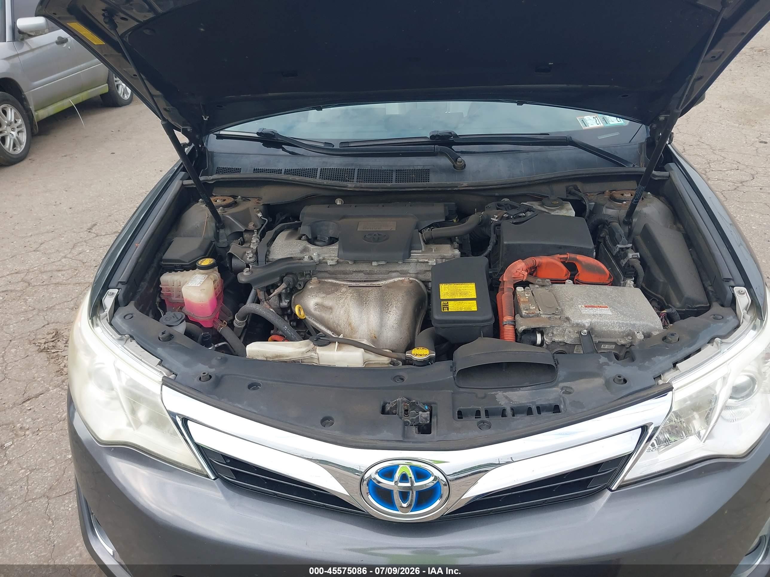 2012 Toyota Camry Hybrid Xle Gray vin: 4T1BD1FK8CU024566