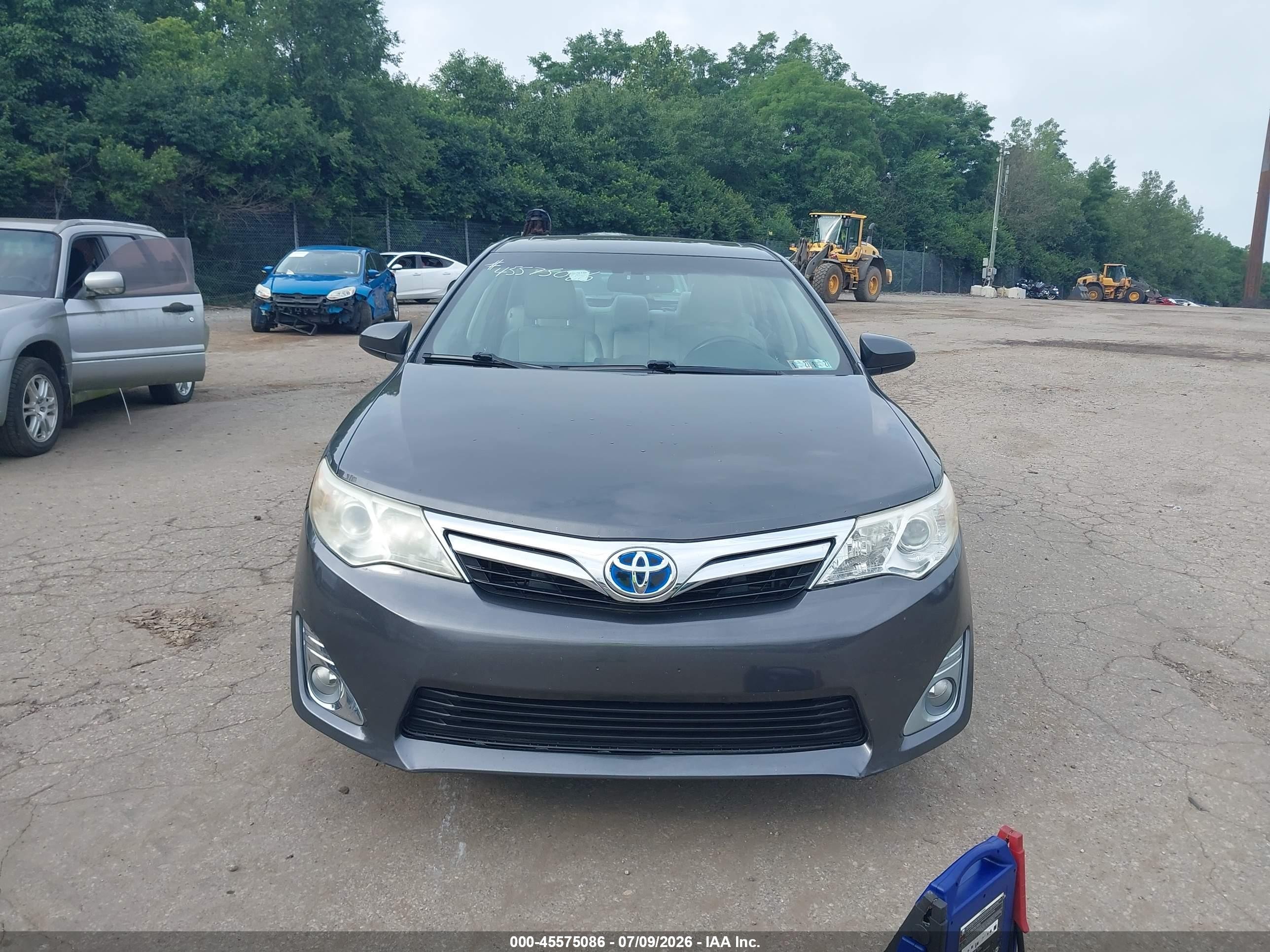 2012 Toyota Camry Hybrid Xle Gray vin: 4T1BD1FK8CU024566