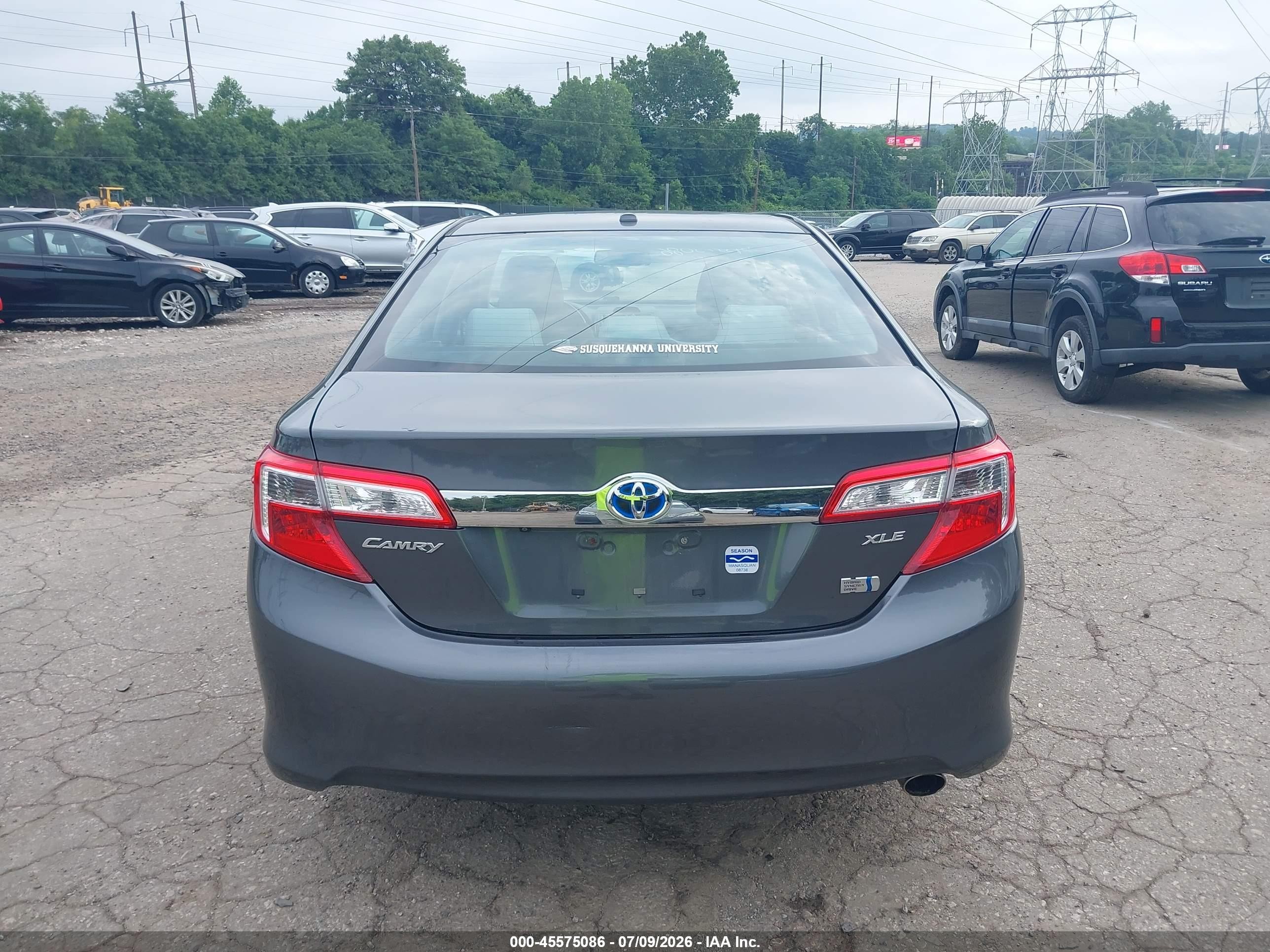 2012 Toyota Camry Hybrid Xle Gray vin: 4T1BD1FK8CU024566
