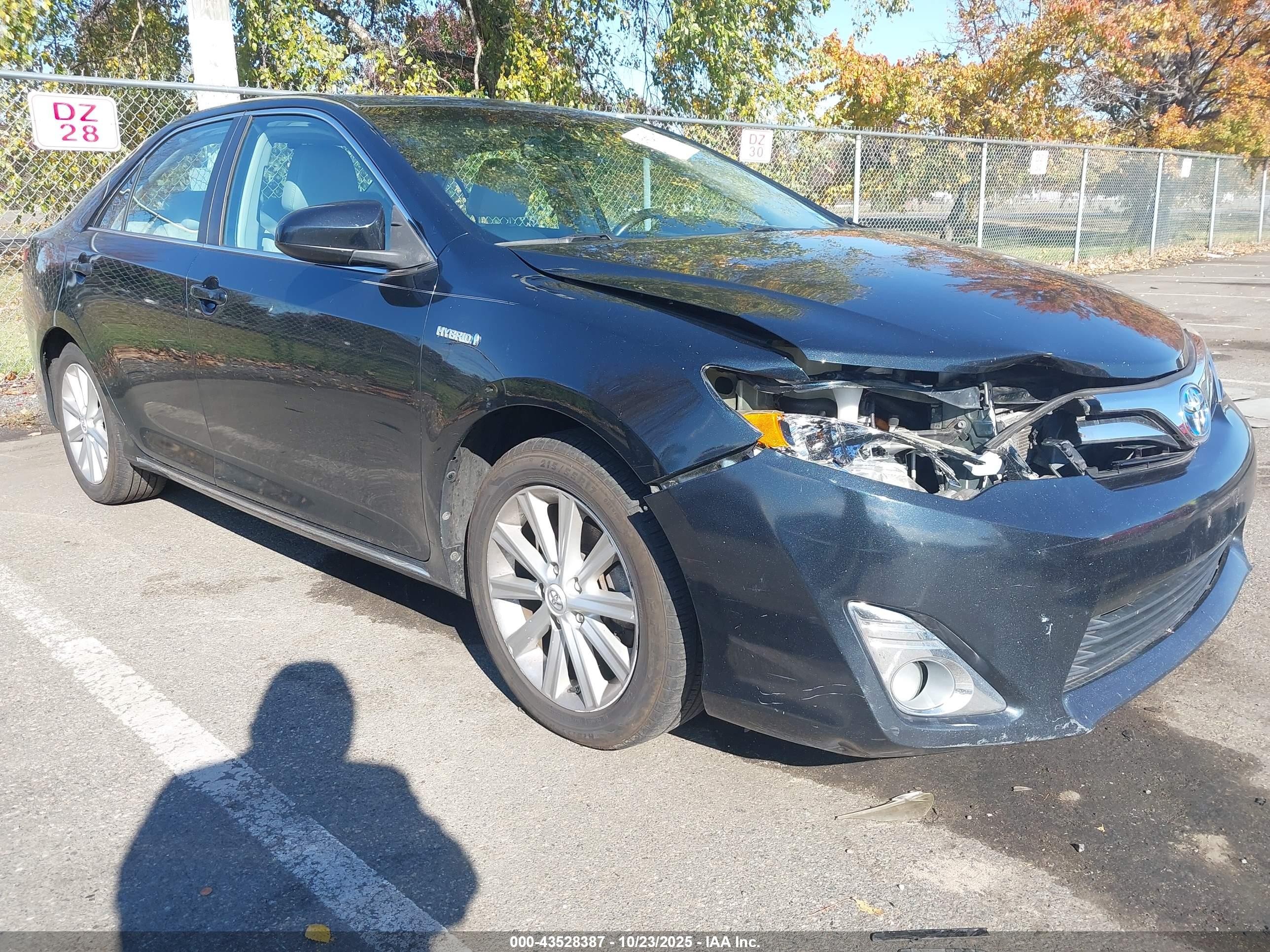 2012 Toyota Camry Hybrid Xle Черный vin: 4T1BD1FK8CU028648