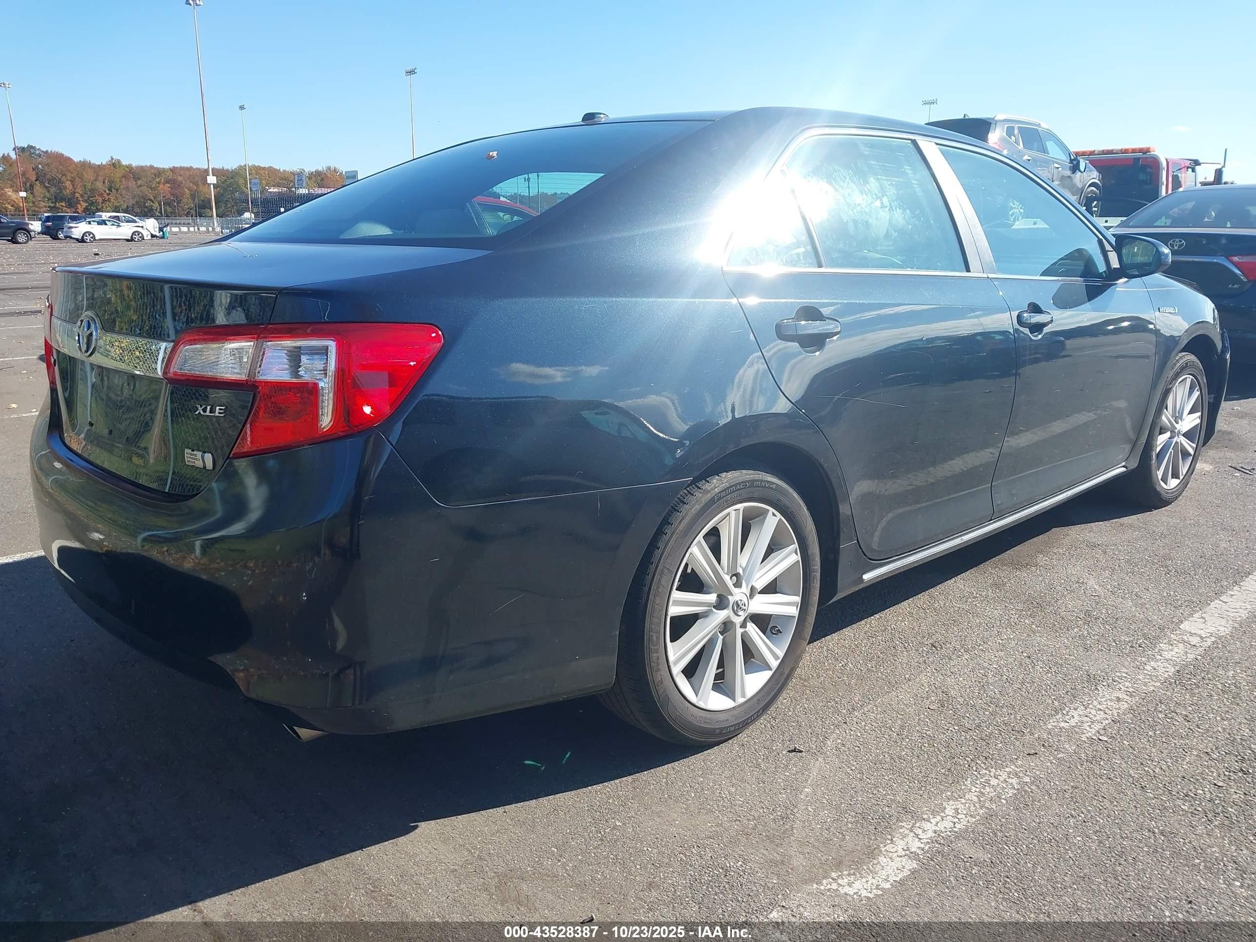 2012 Toyota Camry Hybrid Xle Черный vin: 4T1BD1FK8CU028648