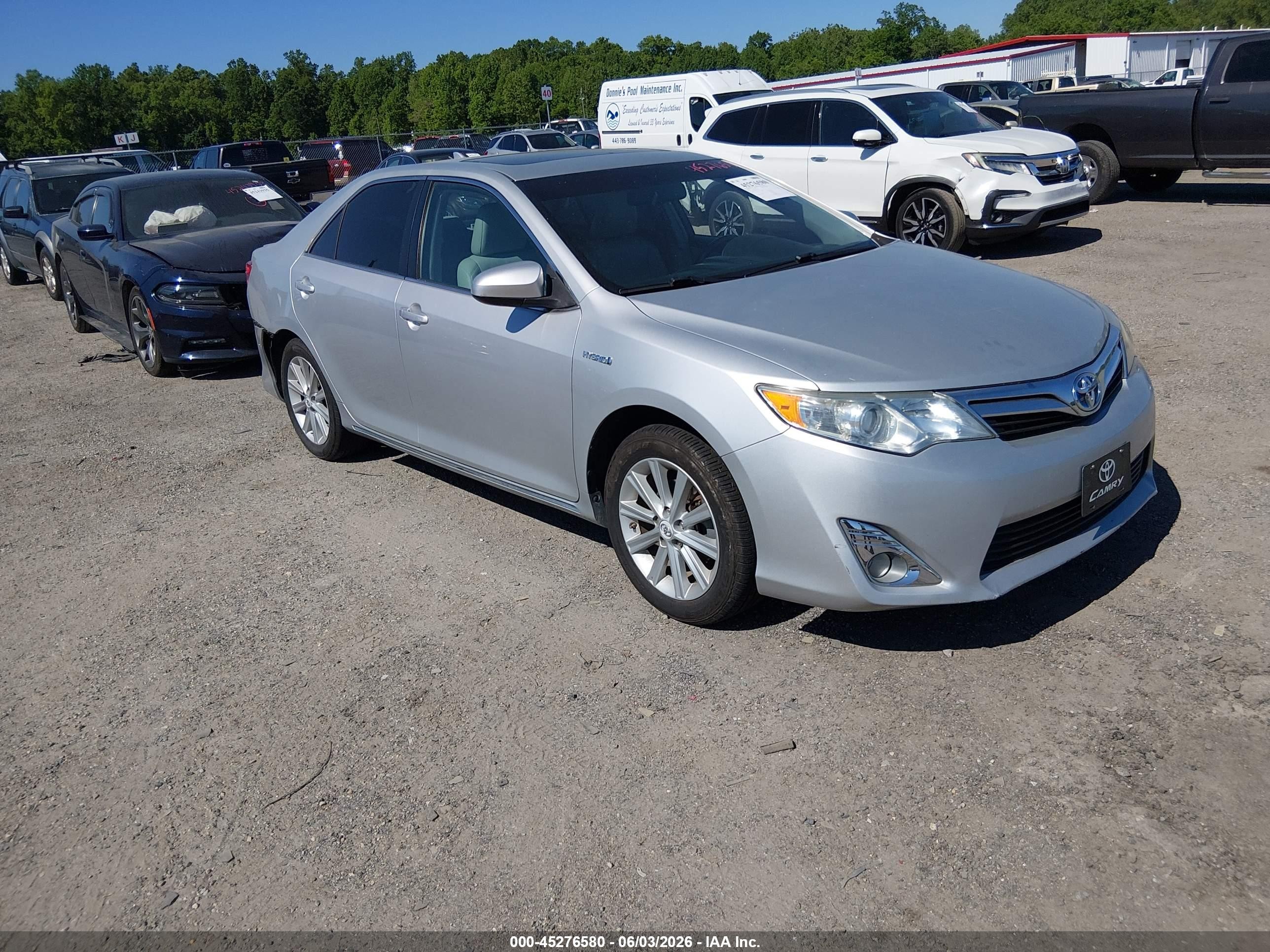 2012 Toyota Camry Hybrid Xle Silver vin: 4T1BD1FK8CU033235