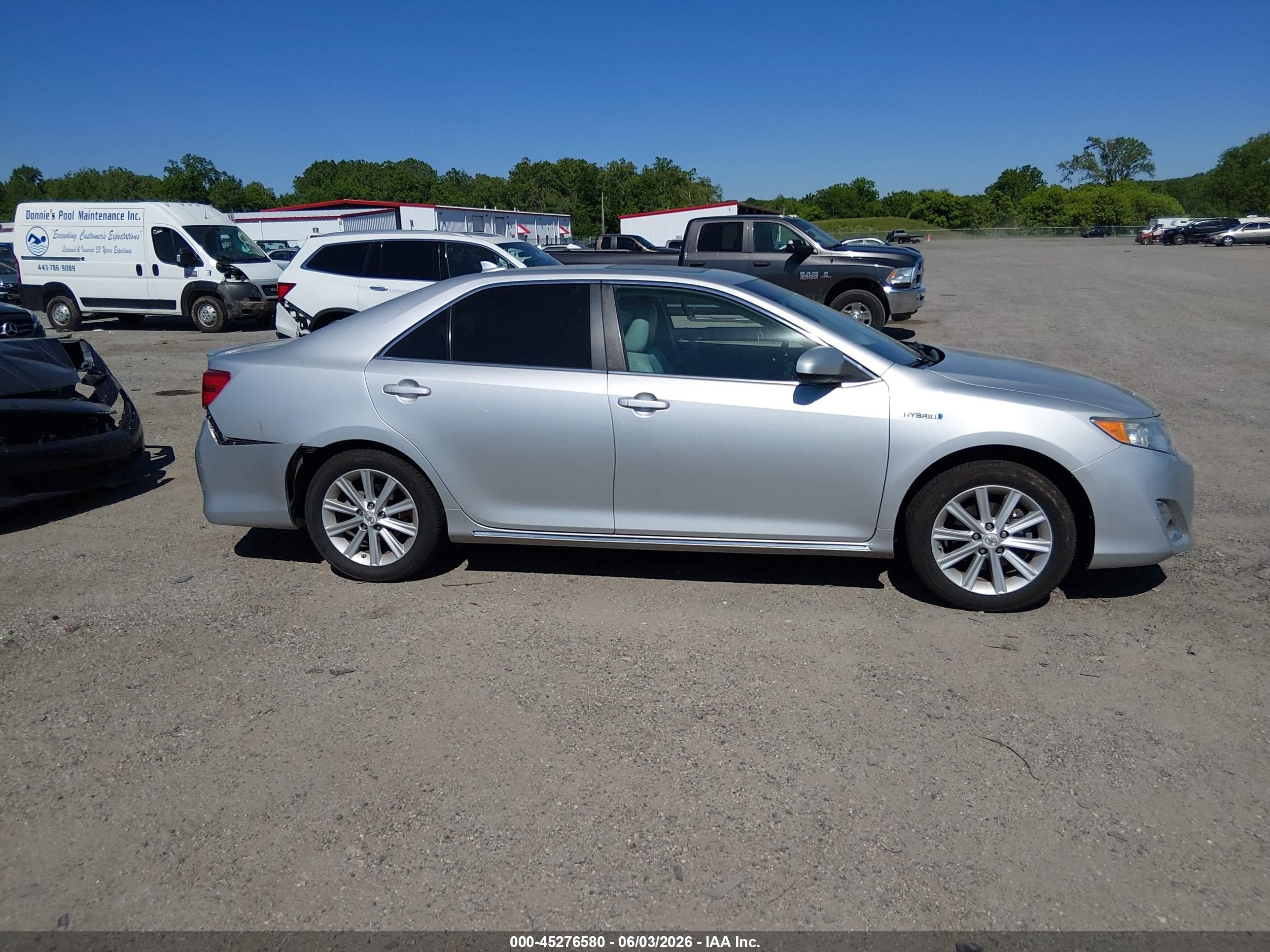 2012 Toyota Camry Hybrid Xle Silver vin: 4T1BD1FK8CU033235