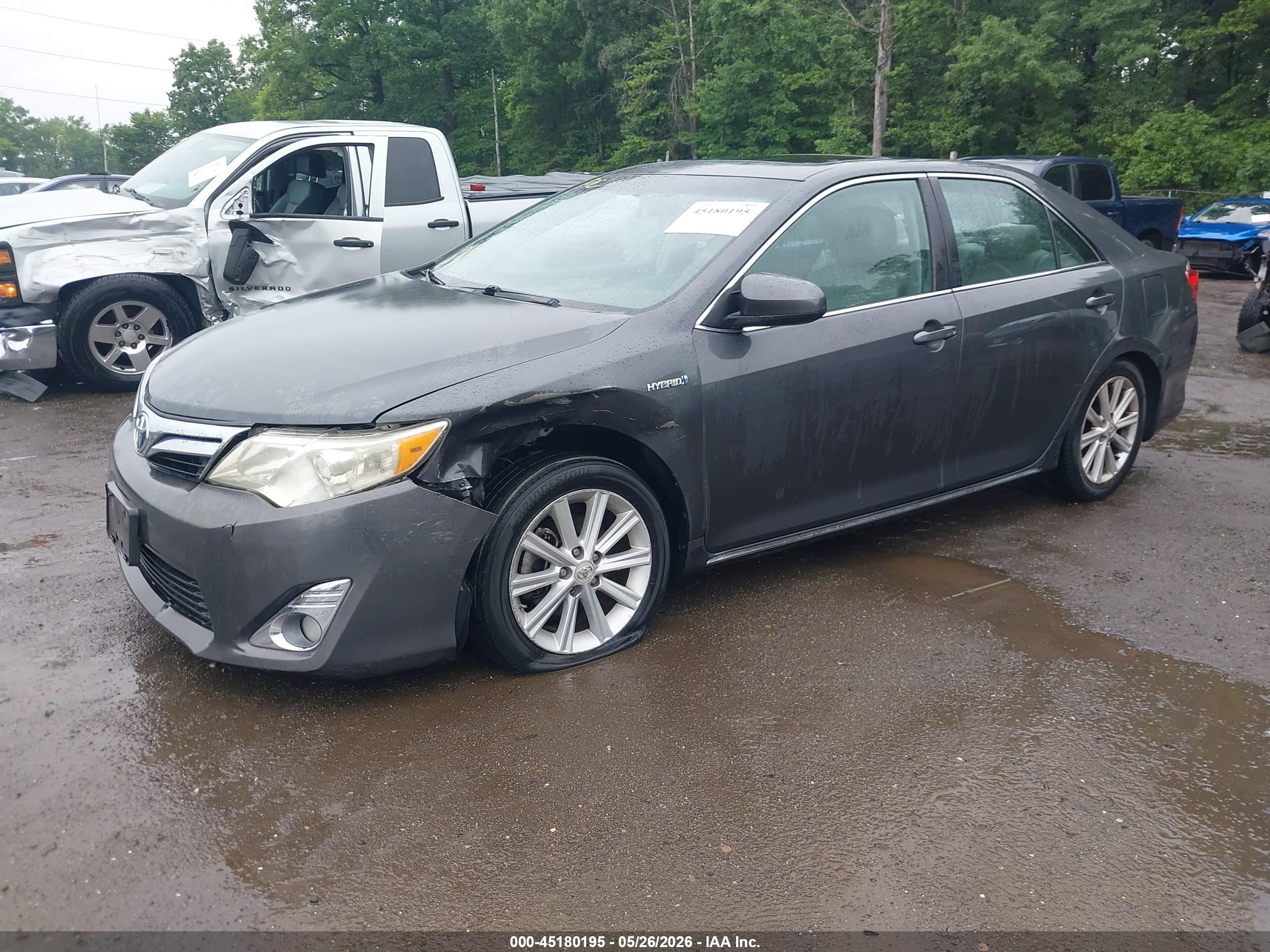 2012 Toyota Camry Hybrid Xle Gray vin: 4T1BD1FK8CU039570