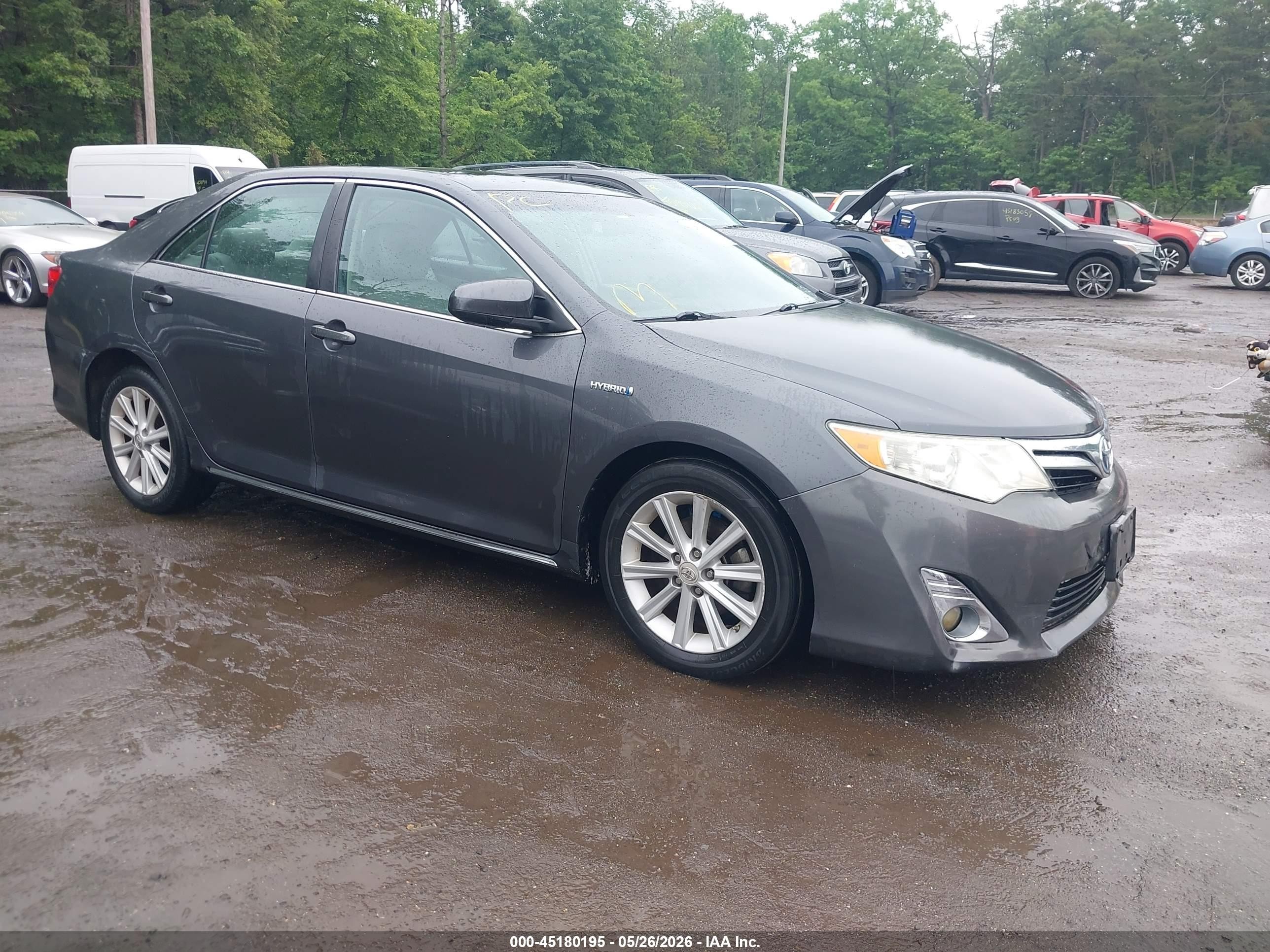 2012 Toyota Camry Hybrid Xle Gray vin: 4T1BD1FK8CU039570