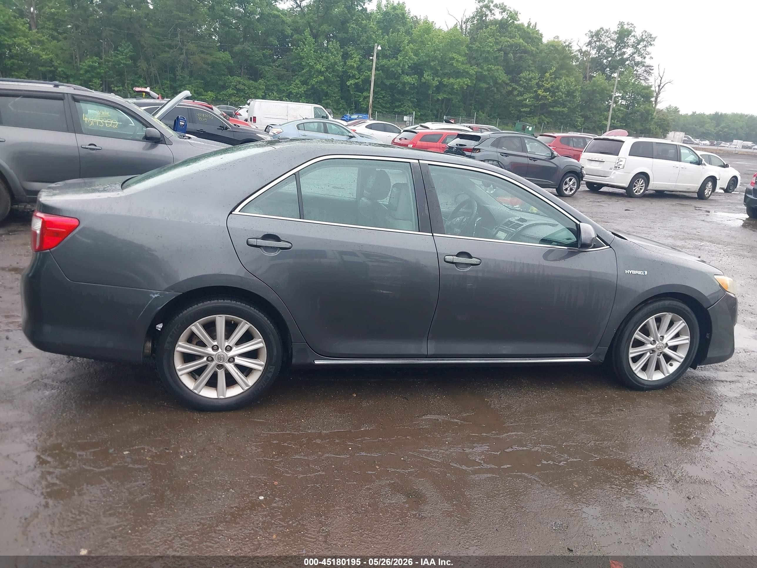 2012 Toyota Camry Hybrid Xle Gray vin: 4T1BD1FK8CU039570