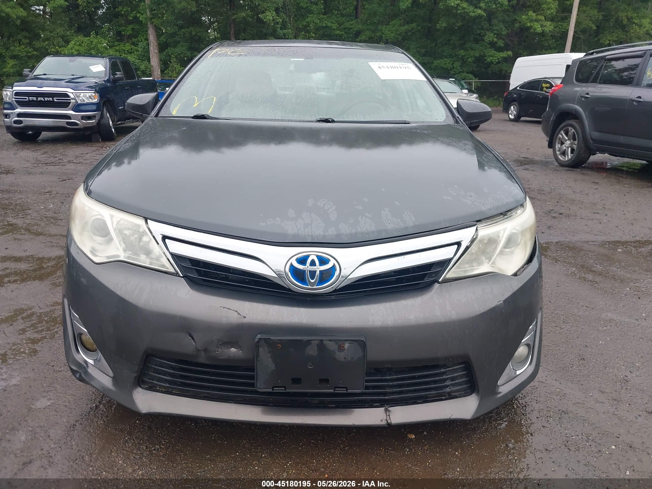 2012 Toyota Camry Hybrid Xle Gray vin: 4T1BD1FK8CU039570