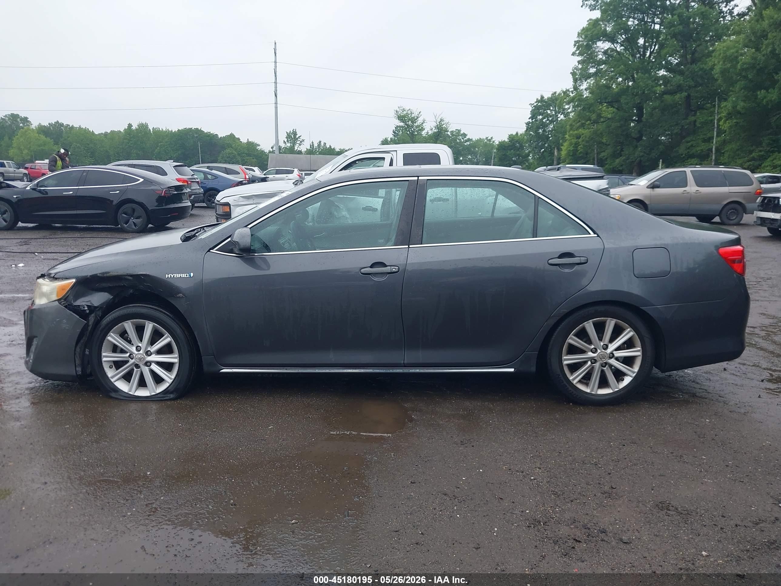 2012 Toyota Camry Hybrid Xle Gray vin: 4T1BD1FK8CU039570