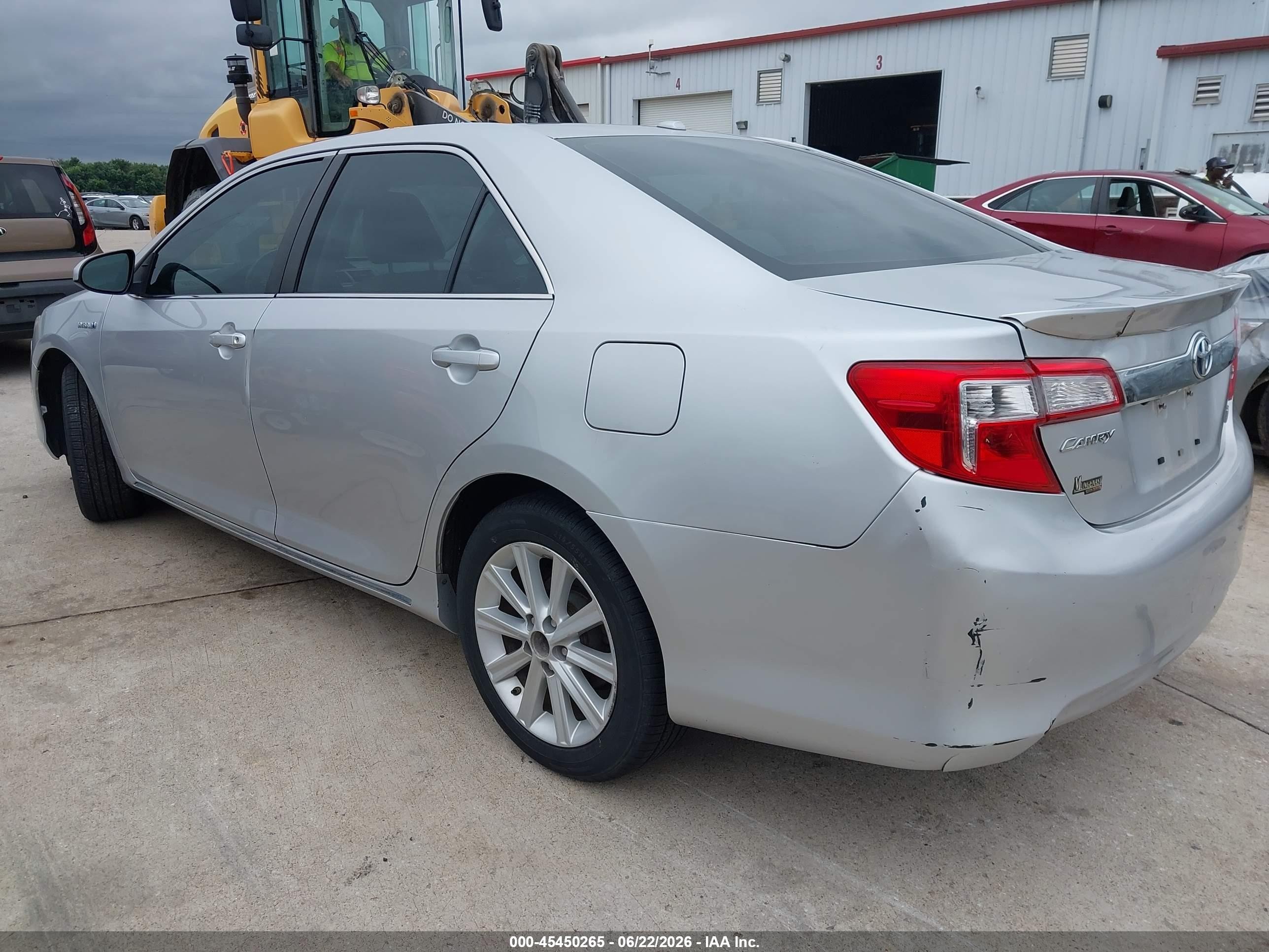 2012 Toyota Camry Hybrid Xle Silver vin: 4T1BD1FK8CU041335