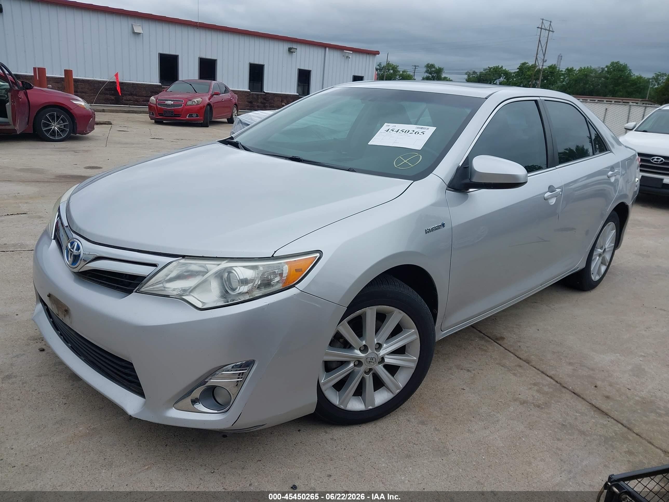 2012 Toyota Camry Hybrid Xle Silver vin: 4T1BD1FK8CU041335