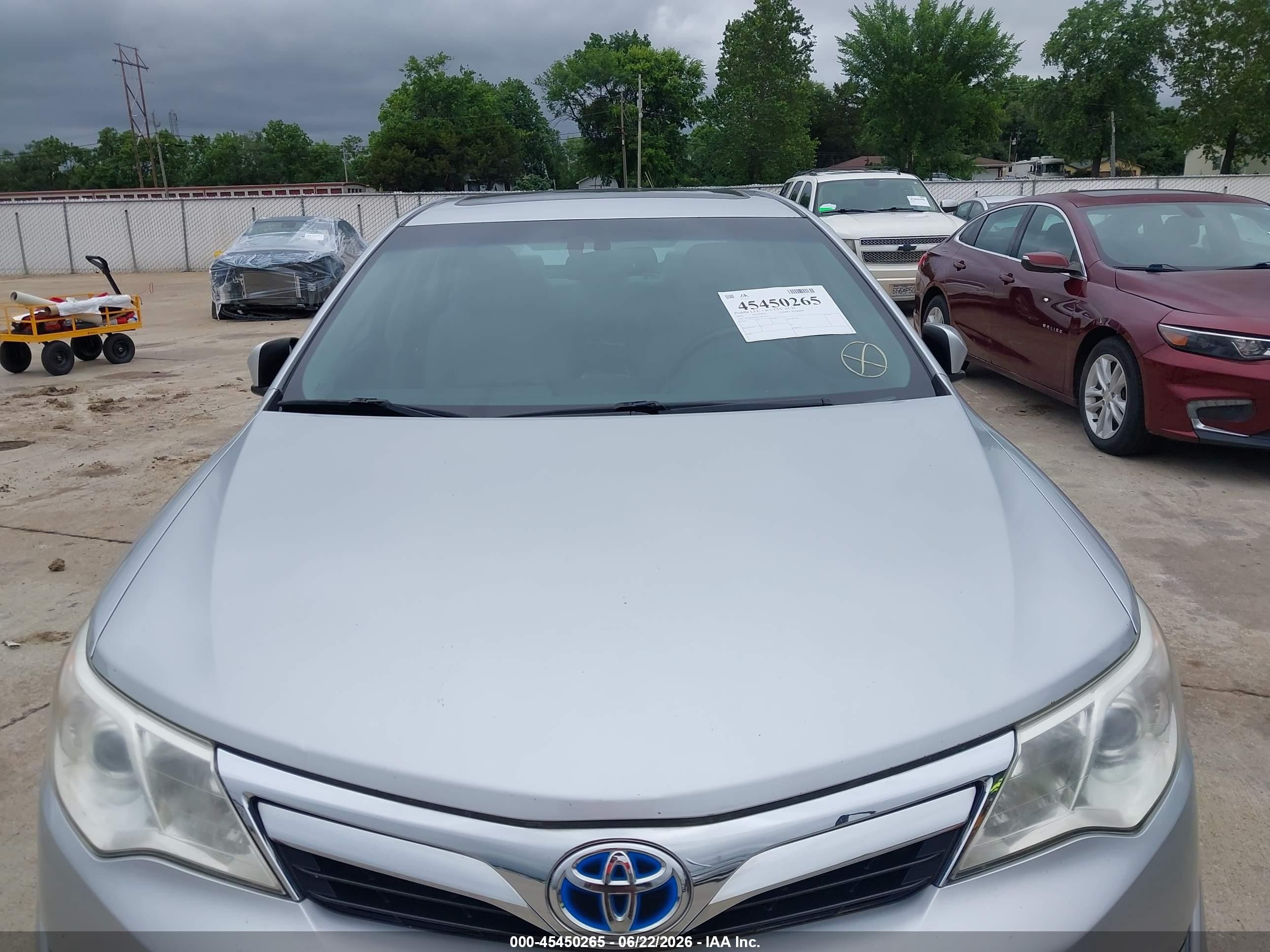 2012 Toyota Camry Hybrid Xle Silver vin: 4T1BD1FK8CU041335