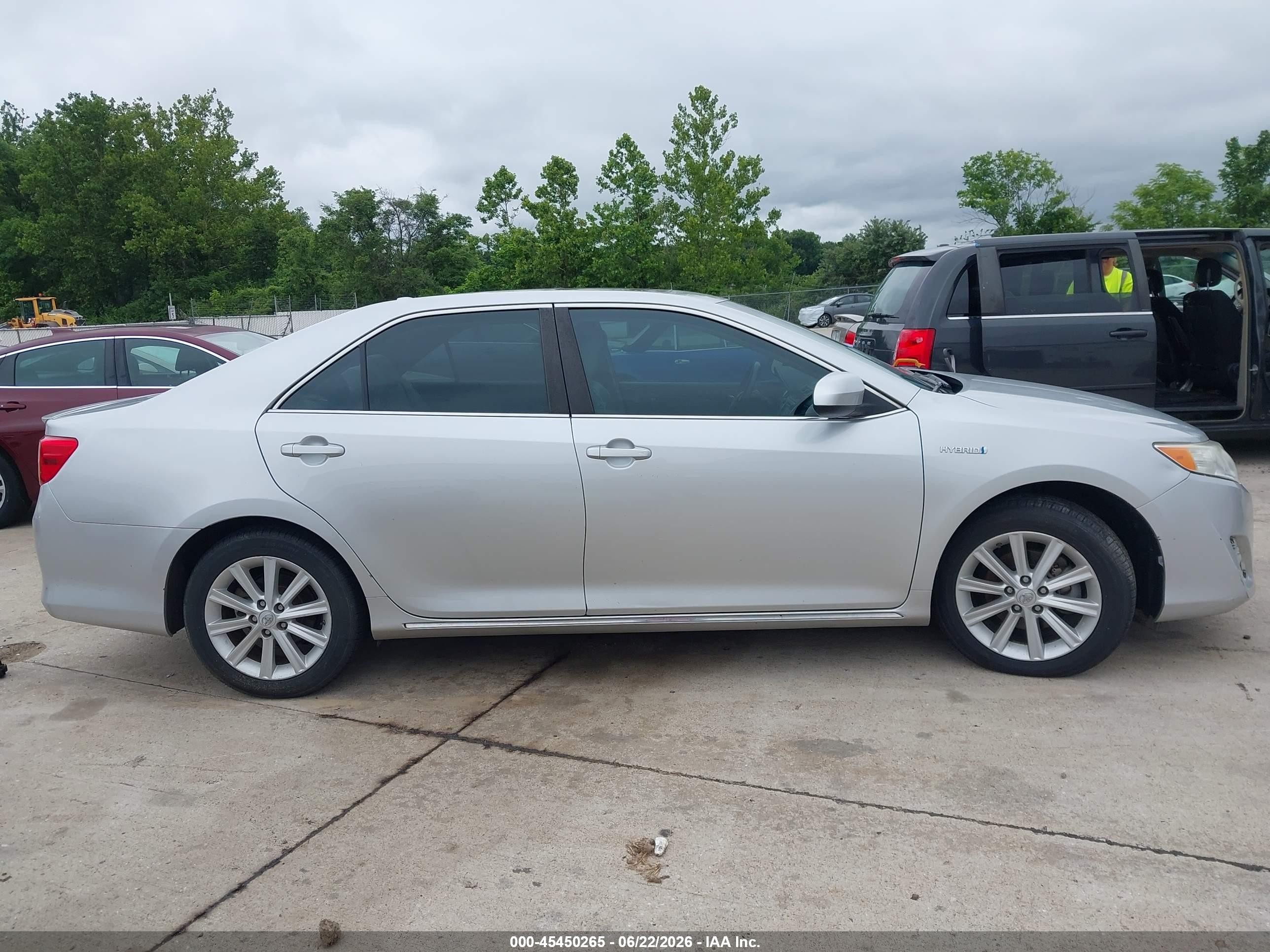 2012 Toyota Camry Hybrid Xle Silver vin: 4T1BD1FK8CU041335