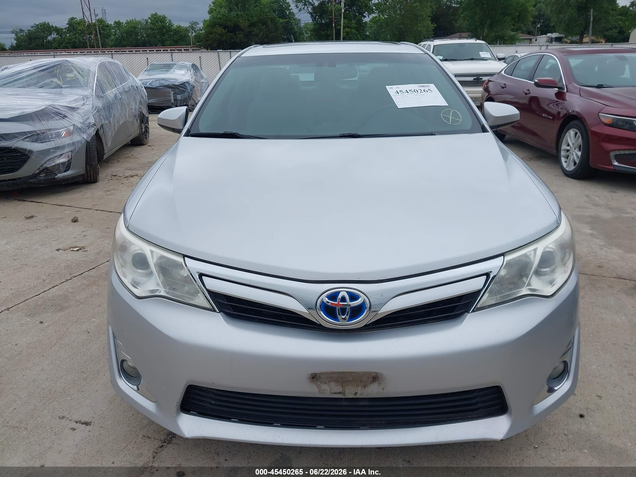 2012 Toyota Camry Hybrid Xle Silver vin: 4T1BD1FK8CU041335