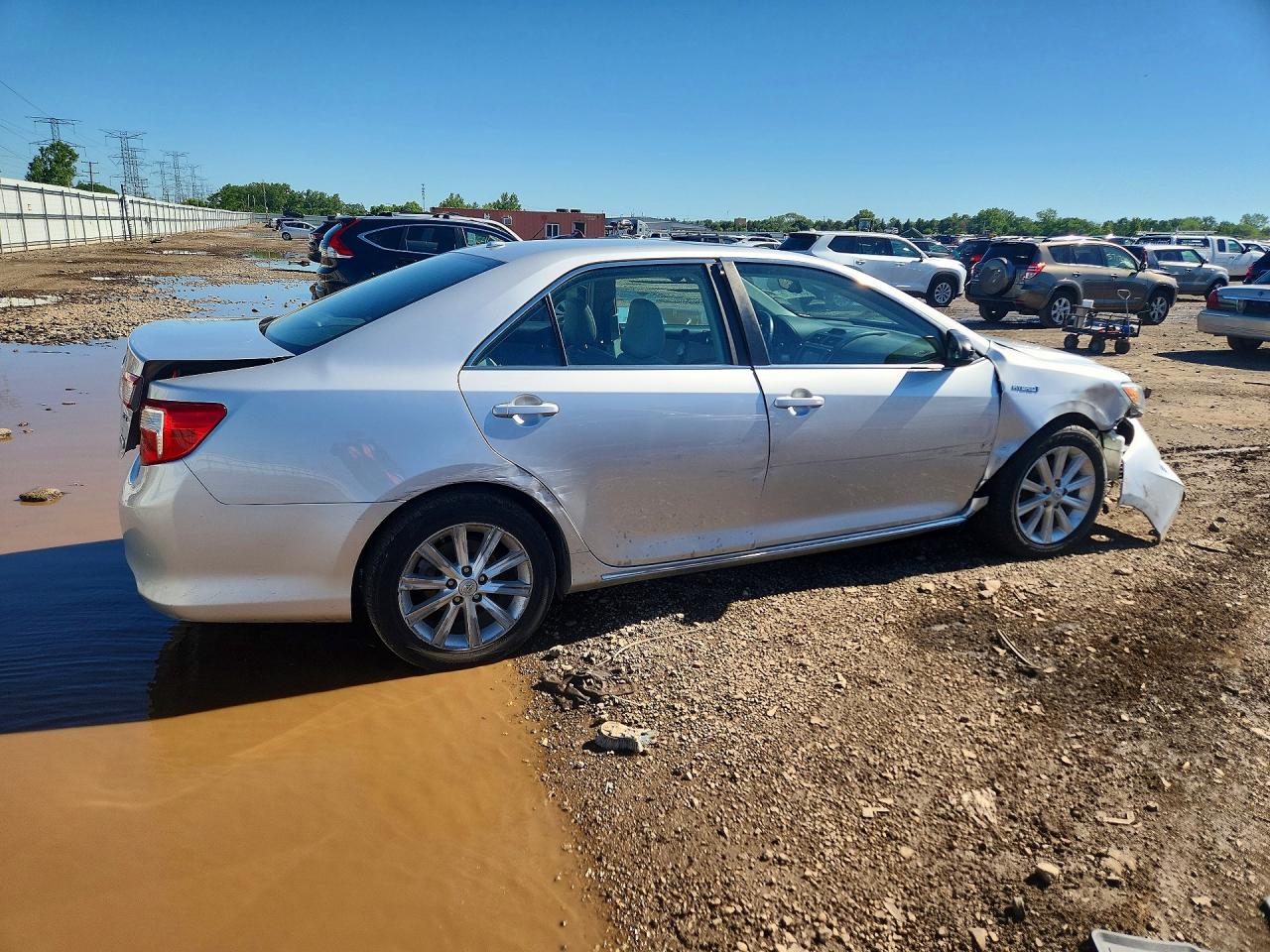 2012 Toyota Camry Hybrid Xle Silver vin: 4T1BD1FK8CU042677