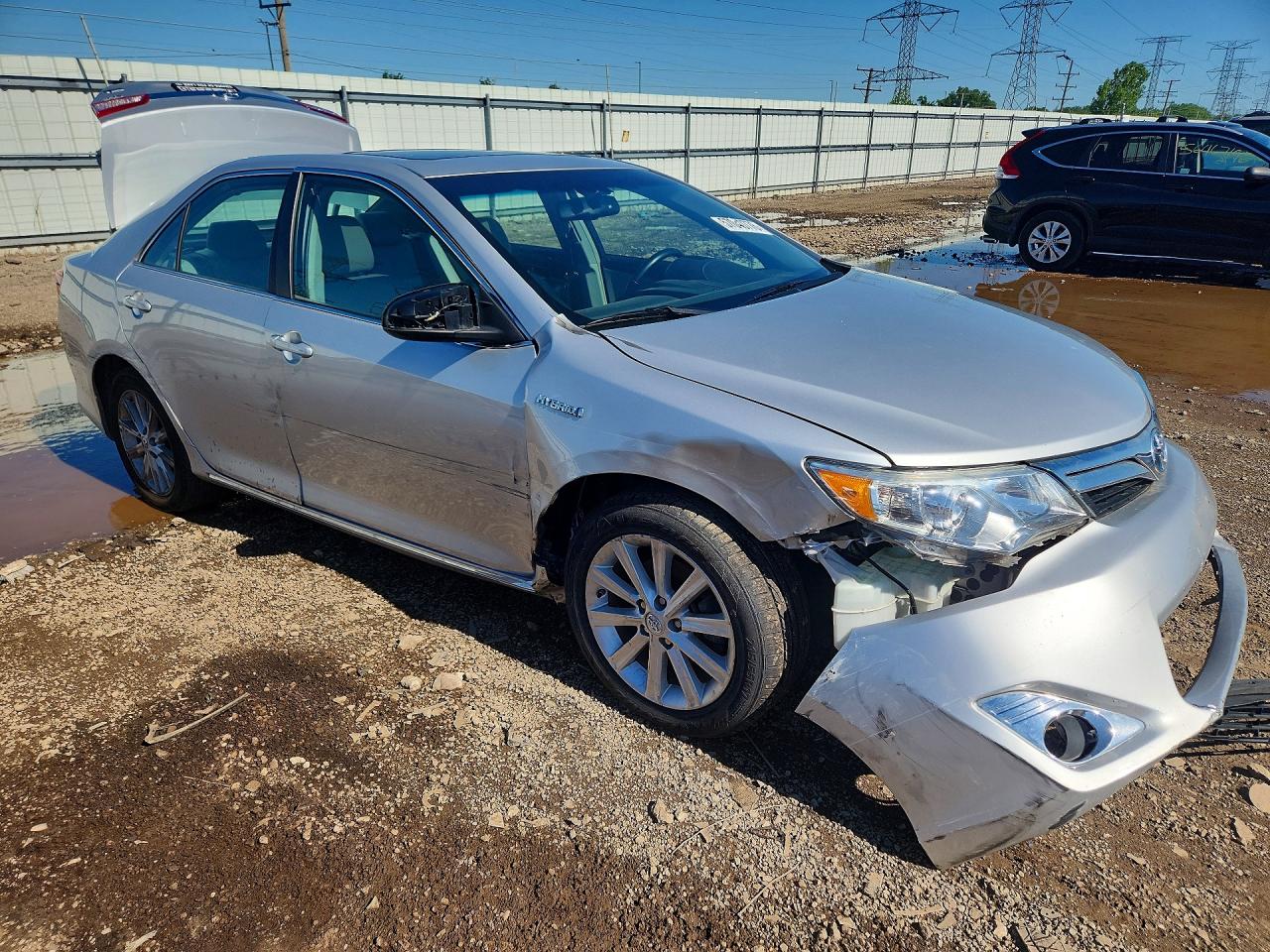 2012 Toyota Camry Hybrid Xle Silver vin: 4T1BD1FK8CU042677