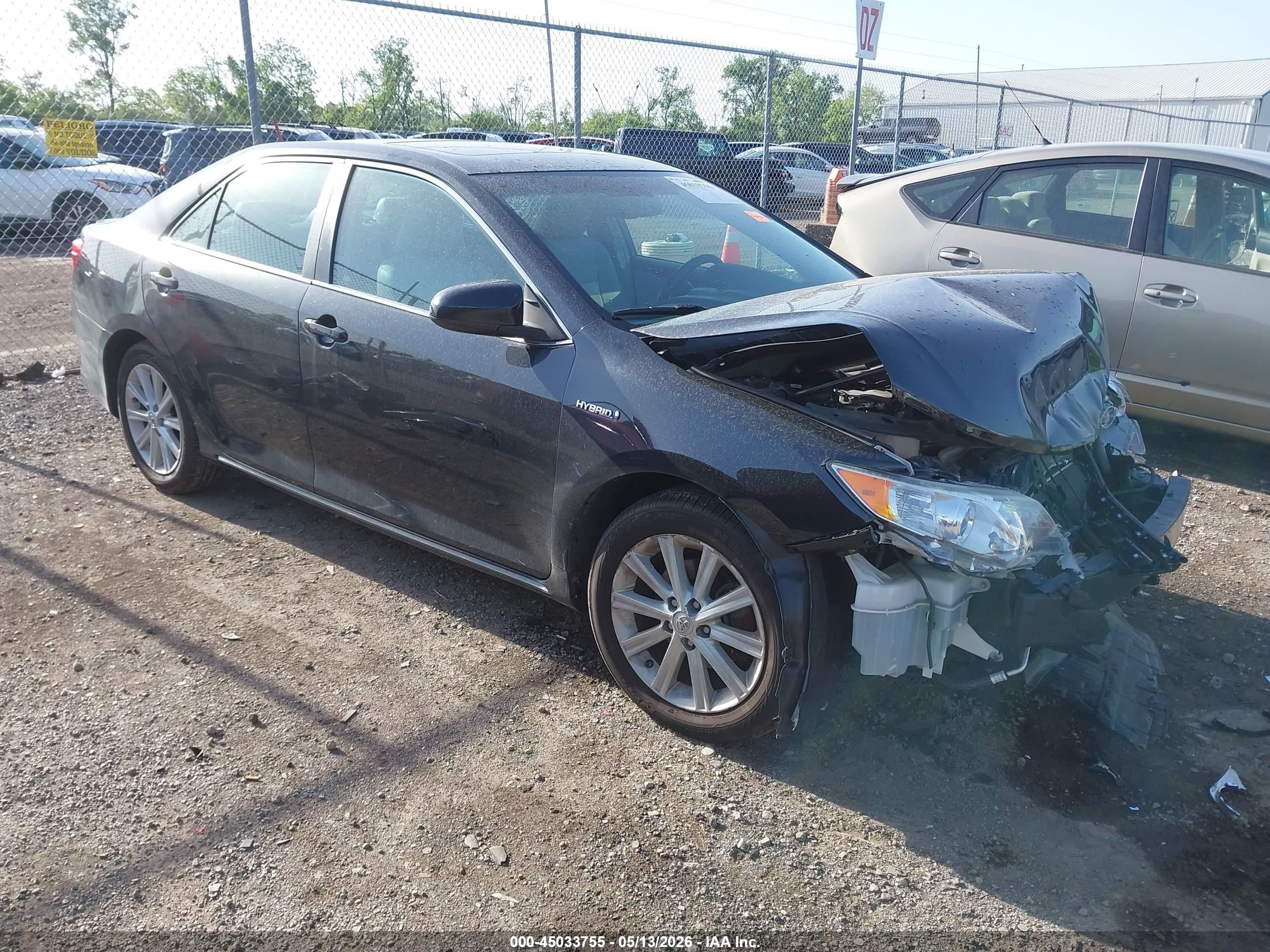 2012 Toyota Camry Hybrid Xle Черный vin: 4T1BD1FK8CU047412
