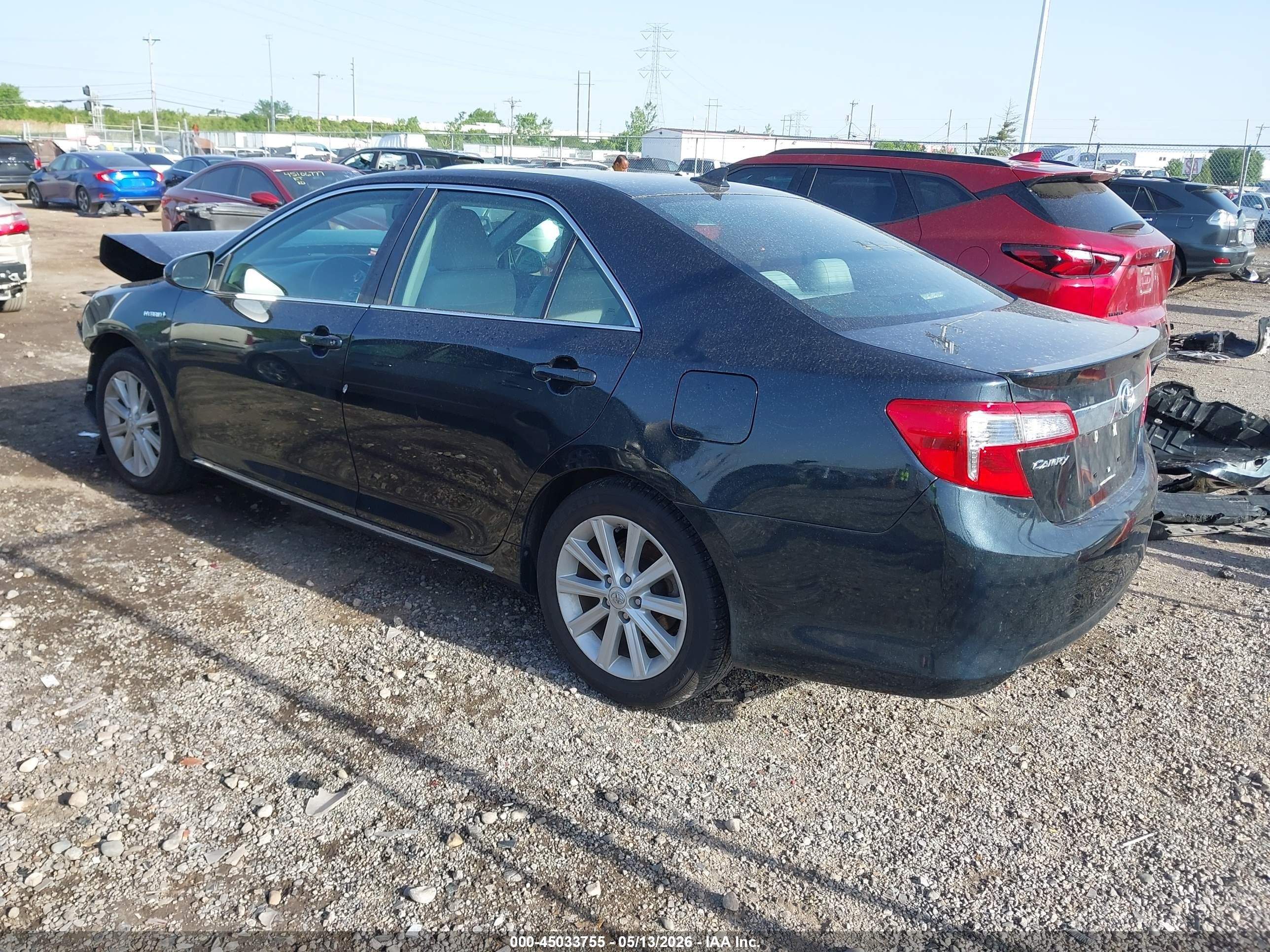 2012 Toyota Camry Hybrid Xle Черный vin: 4T1BD1FK8CU047412