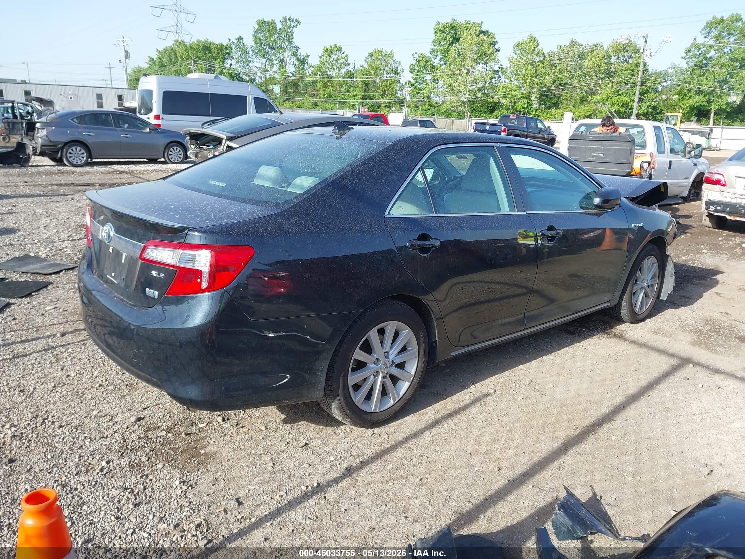 2012 Toyota Camry Hybrid Xle Черный vin: 4T1BD1FK8CU047412