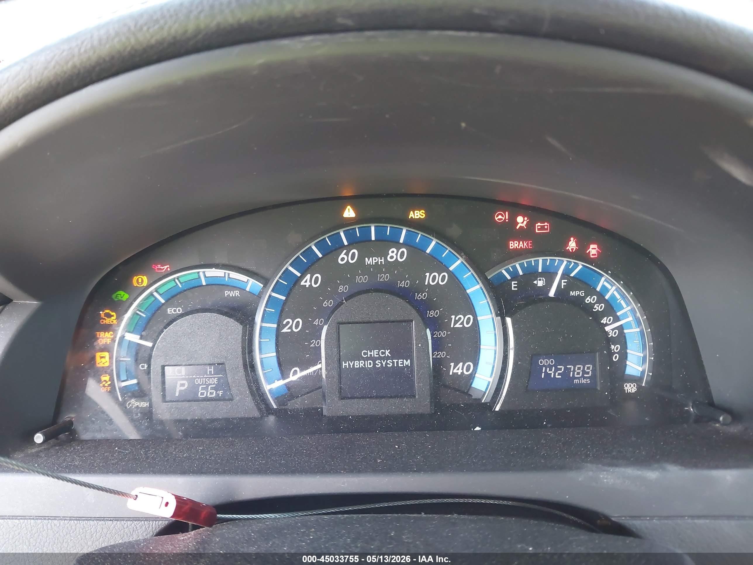 2012 Toyota Camry Hybrid Xle Черный vin: 4T1BD1FK8CU047412