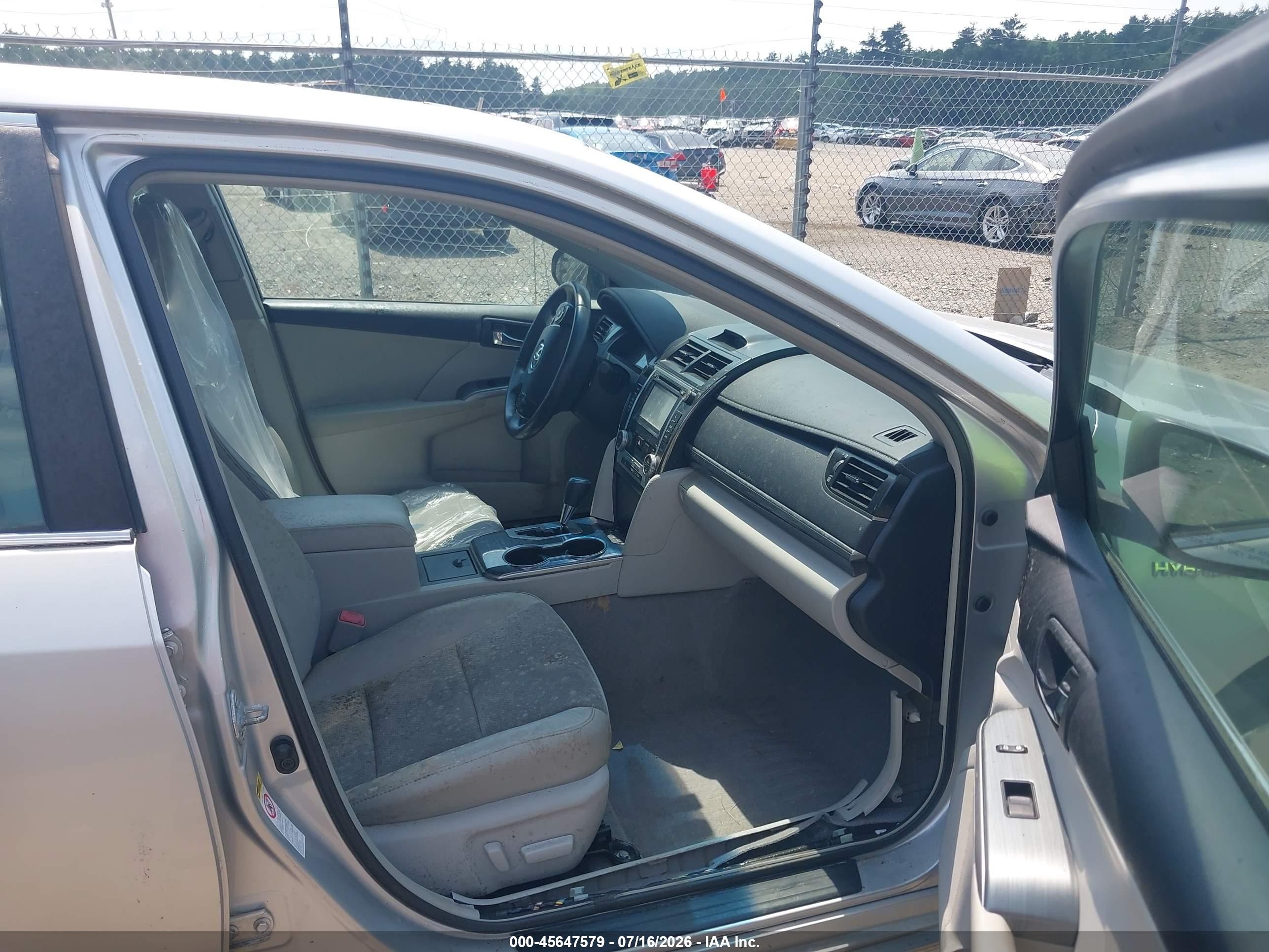 2012 Toyota Camry Hybrid Xle Silver vin: 4T1BD1FK8CU048320