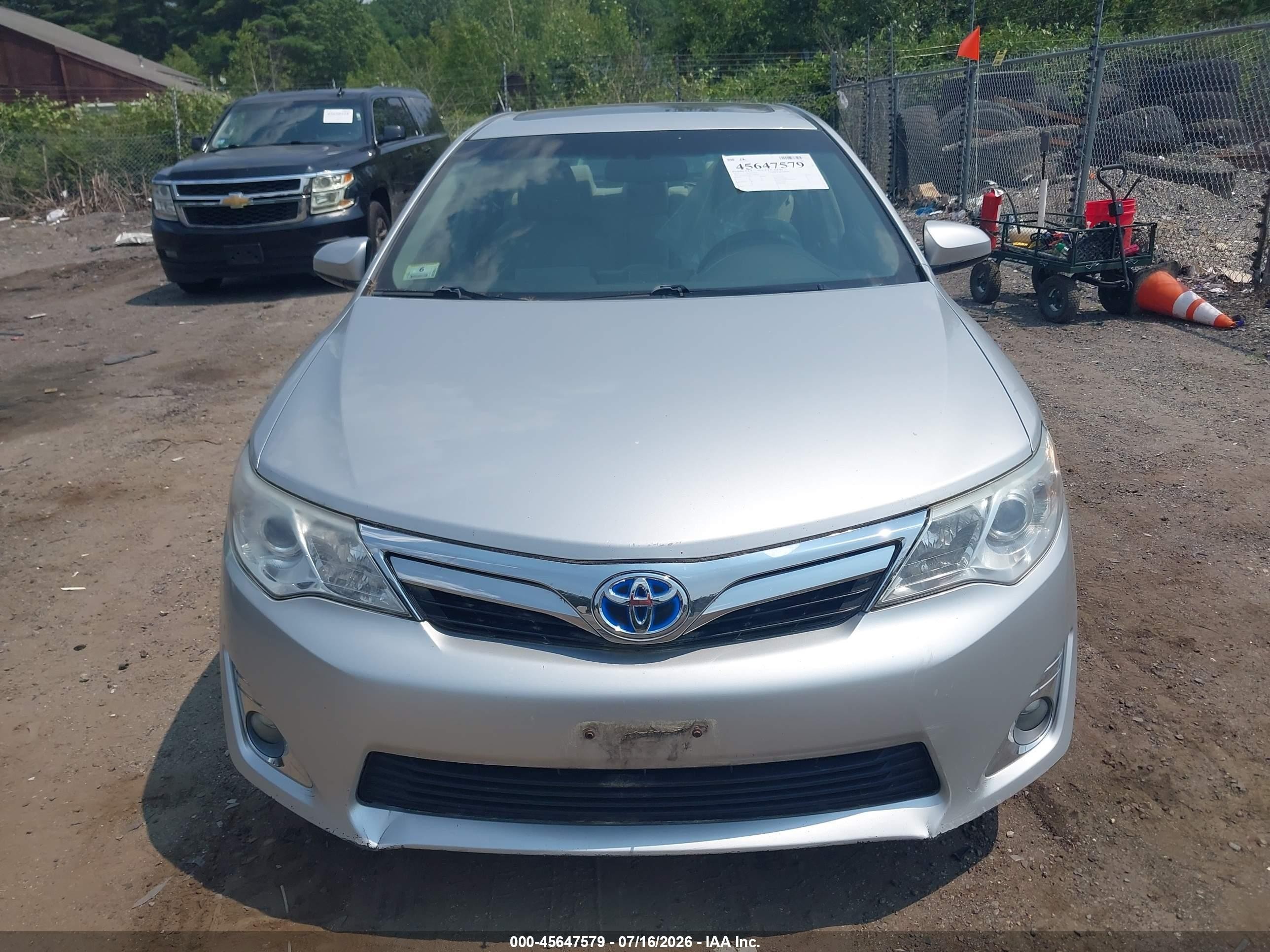 2012 Toyota Camry Hybrid Xle Silver vin: 4T1BD1FK8CU048320