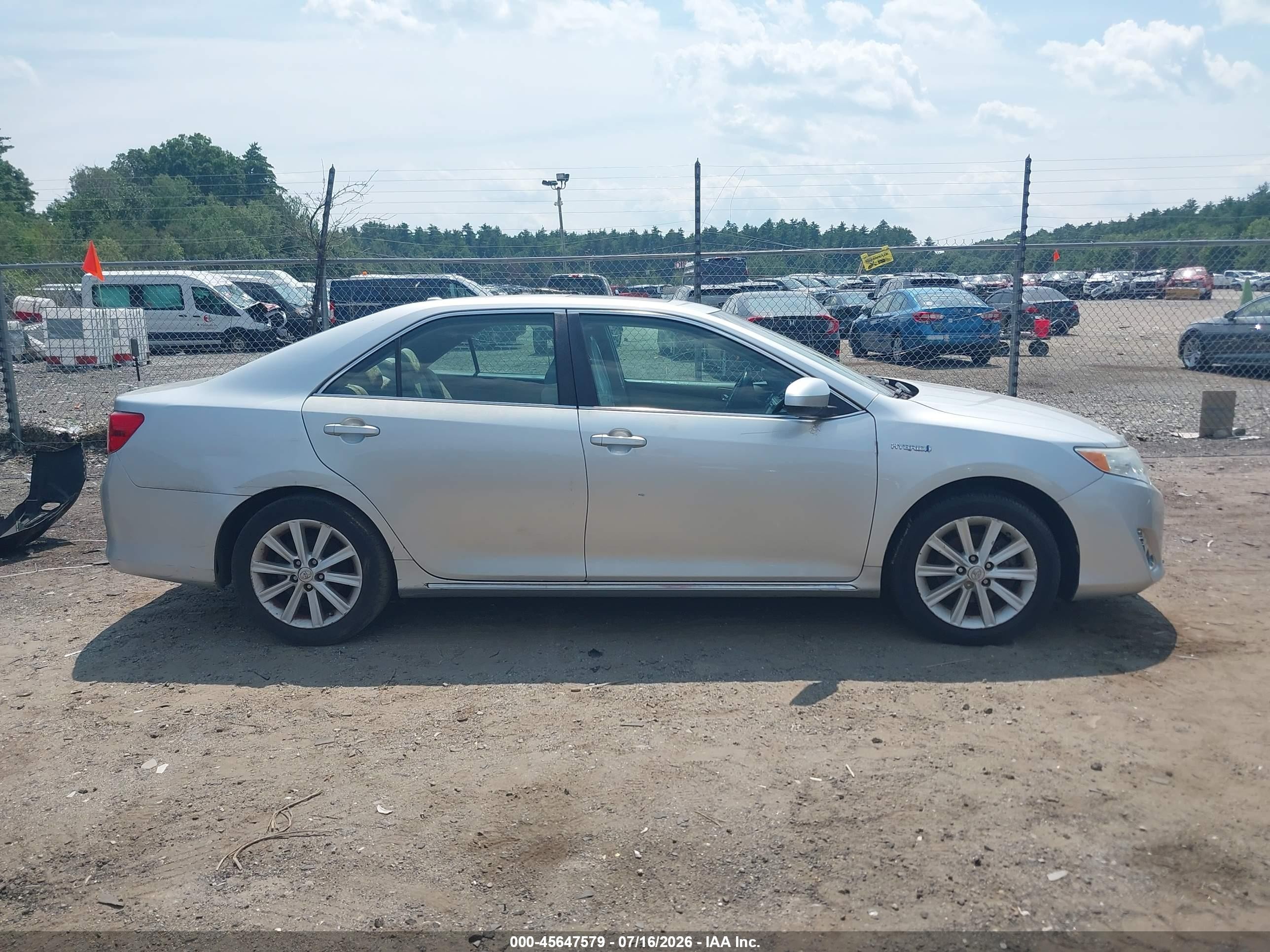 2012 Toyota Camry Hybrid Xle Silver vin: 4T1BD1FK8CU048320