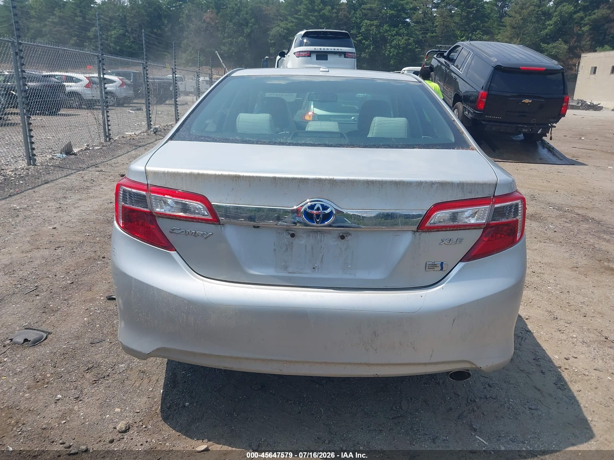 2012 Toyota Camry Hybrid Xle Silver vin: 4T1BD1FK8CU048320