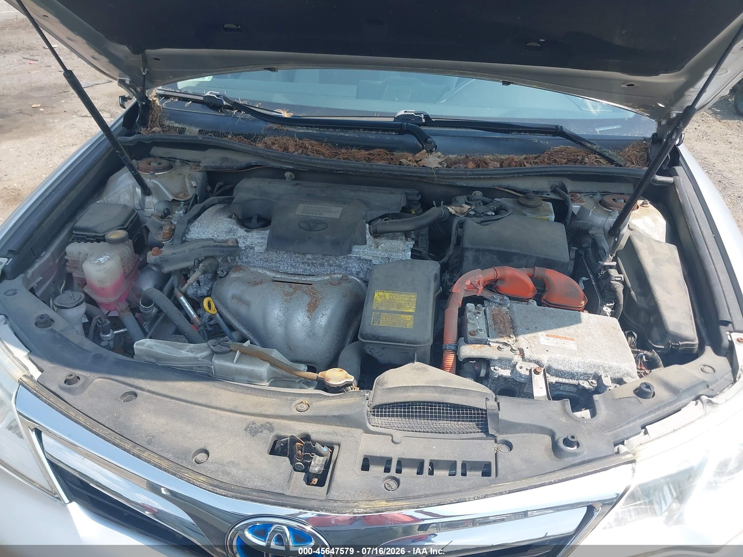 2012 Toyota Camry Hybrid Xle Silver vin: 4T1BD1FK8CU048320