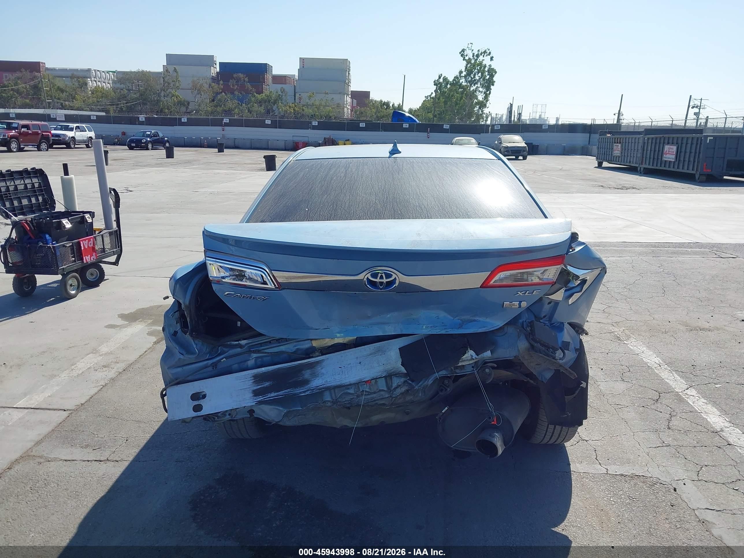 2012 Toyota Camry Hybrid Xle Light Blue vin: 4T1BD1FK8CU049791