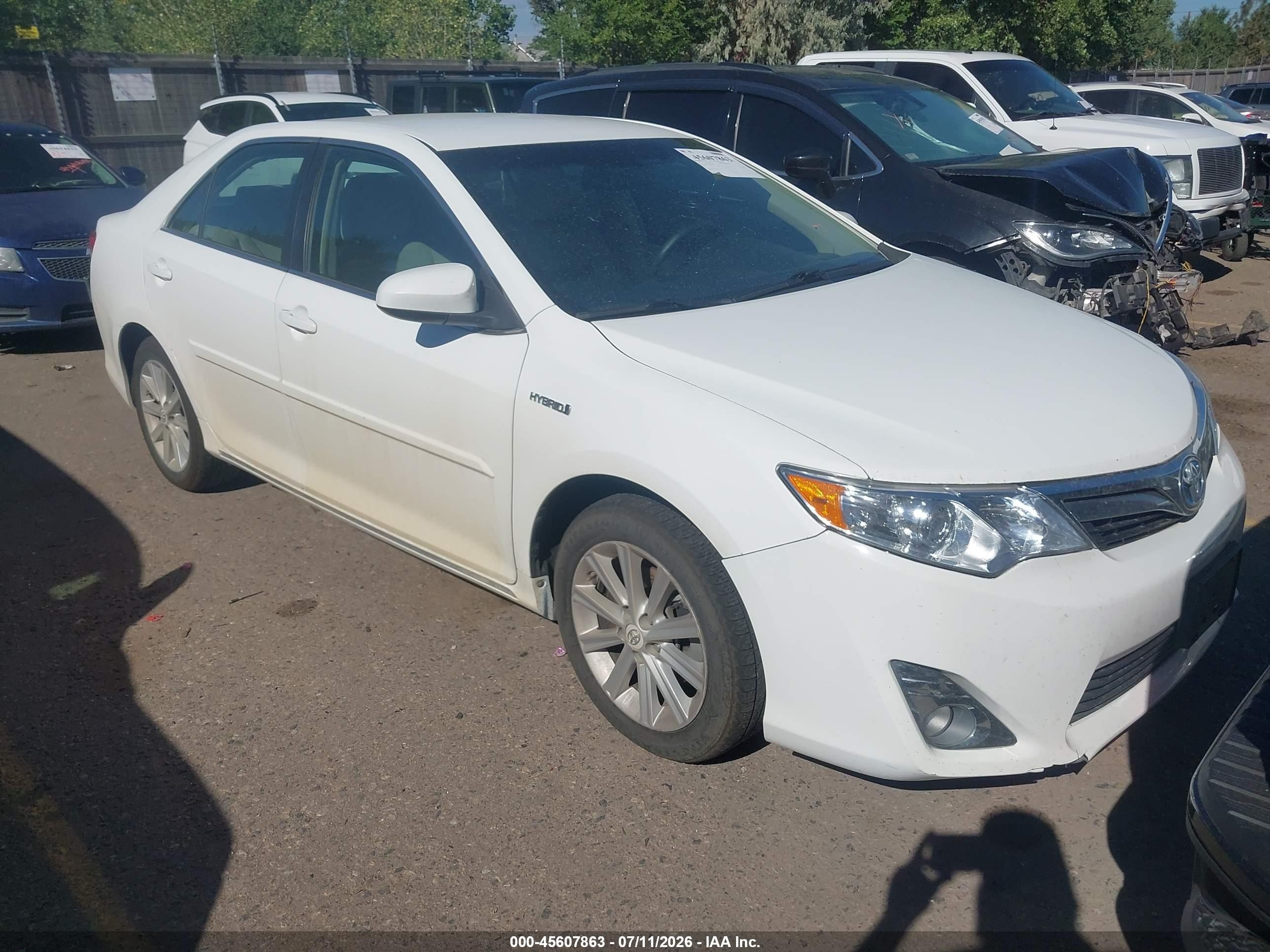 2012 Toyota Camry Hybrid Xle Белый vin: 4T1BD1FK8CU060659