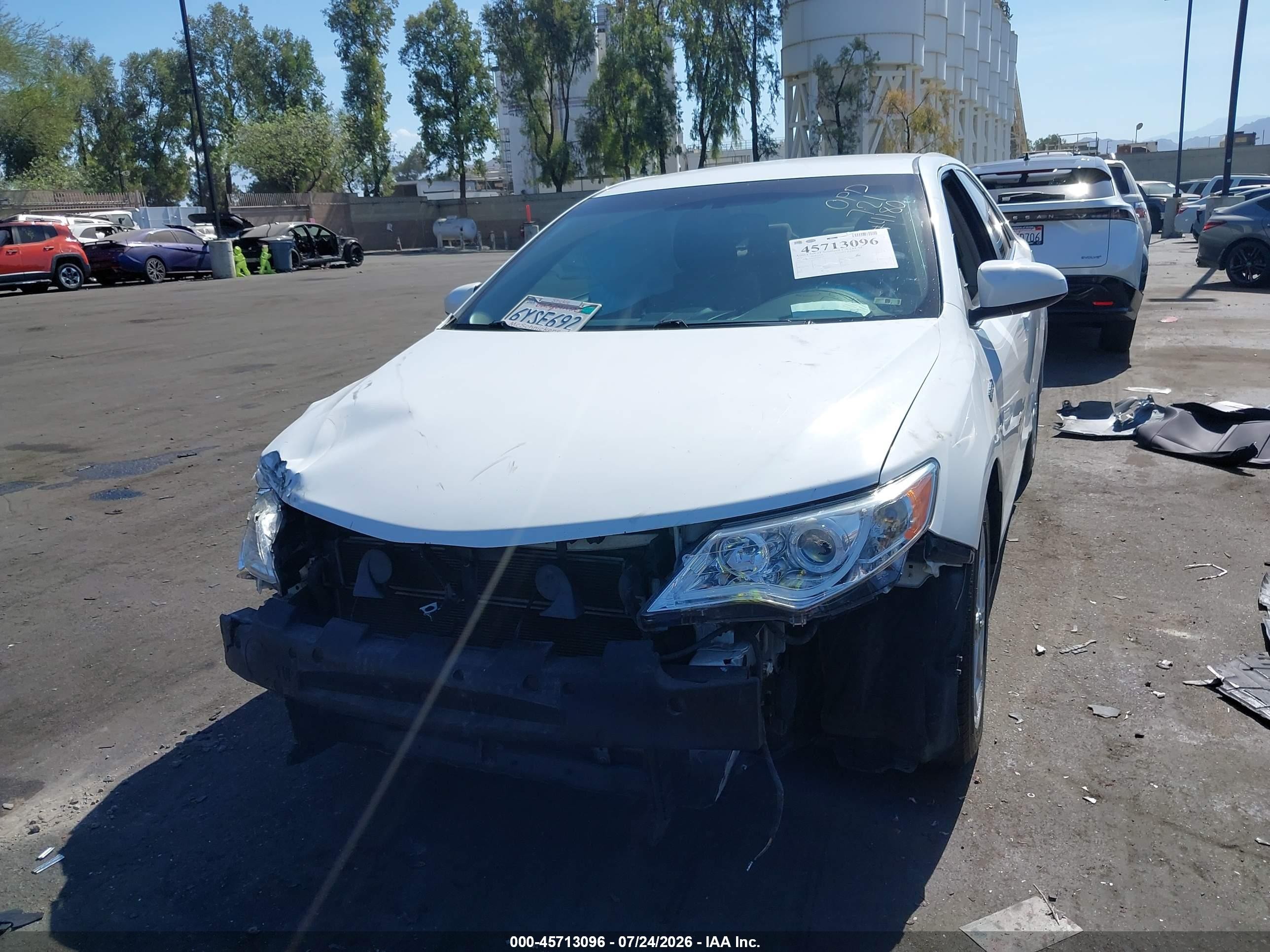 2013 Toyota Camry Hybrid Xle Белый vin: 4T1BD1FK8DU064180