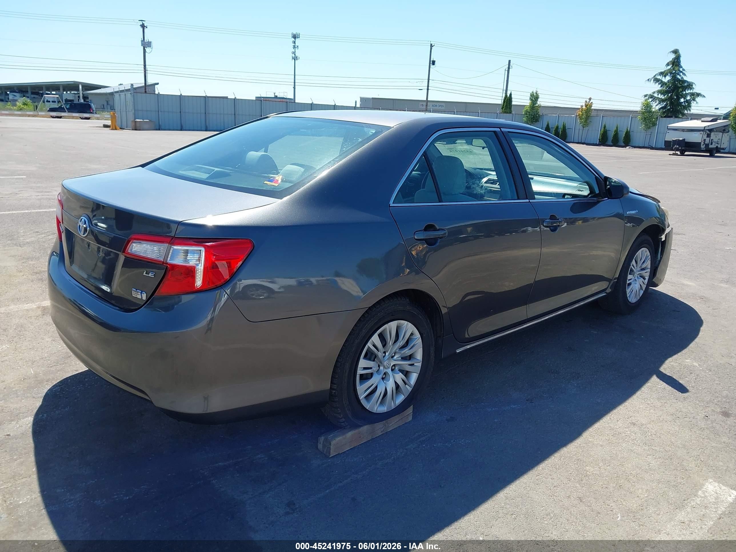 2013 Toyota Camry Hybrid Le Black vin: 4T1BD1FK8DU080637