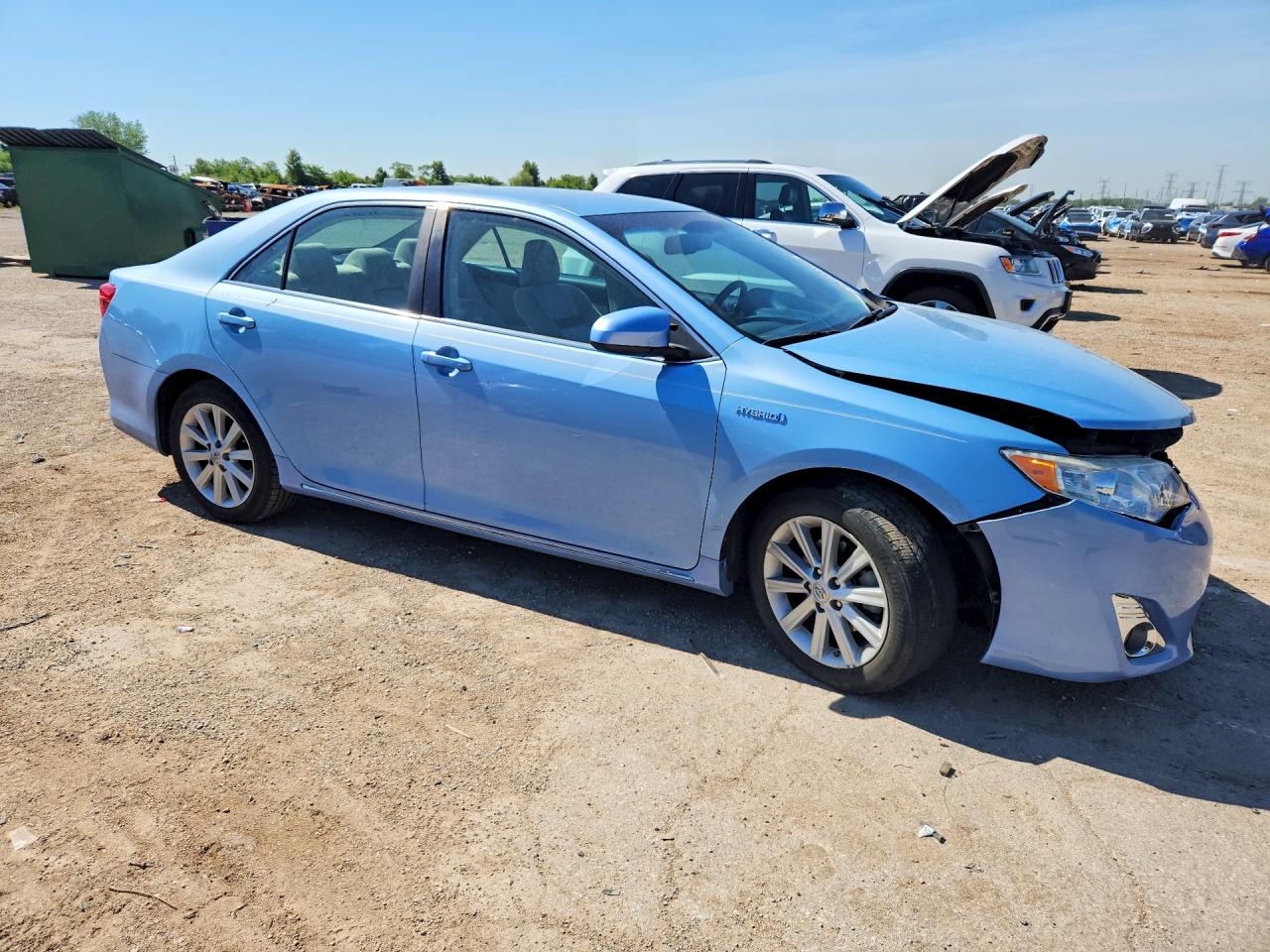 2013 Toyota Camry Hybrid Xle Blue vin: 4T1BD1FK8DU084719