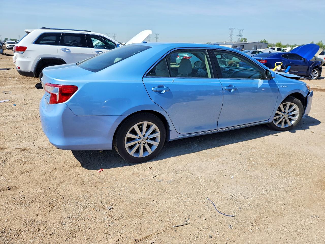2013 Toyota Camry Hybrid Xle Blue vin: 4T1BD1FK8DU084719