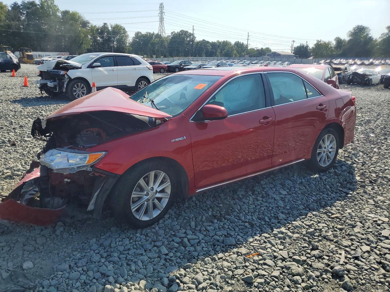 2013 Toyota Camry Hybrid Xle Red vin: 4T1BD1FK8DU088432
