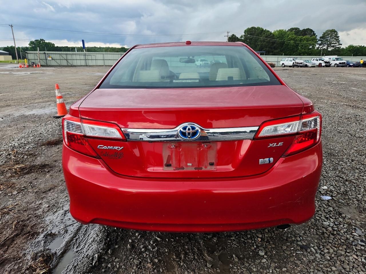 2013 Toyota Camry Hybrid Xle Red vin: 4T1BD1FK8DU097082