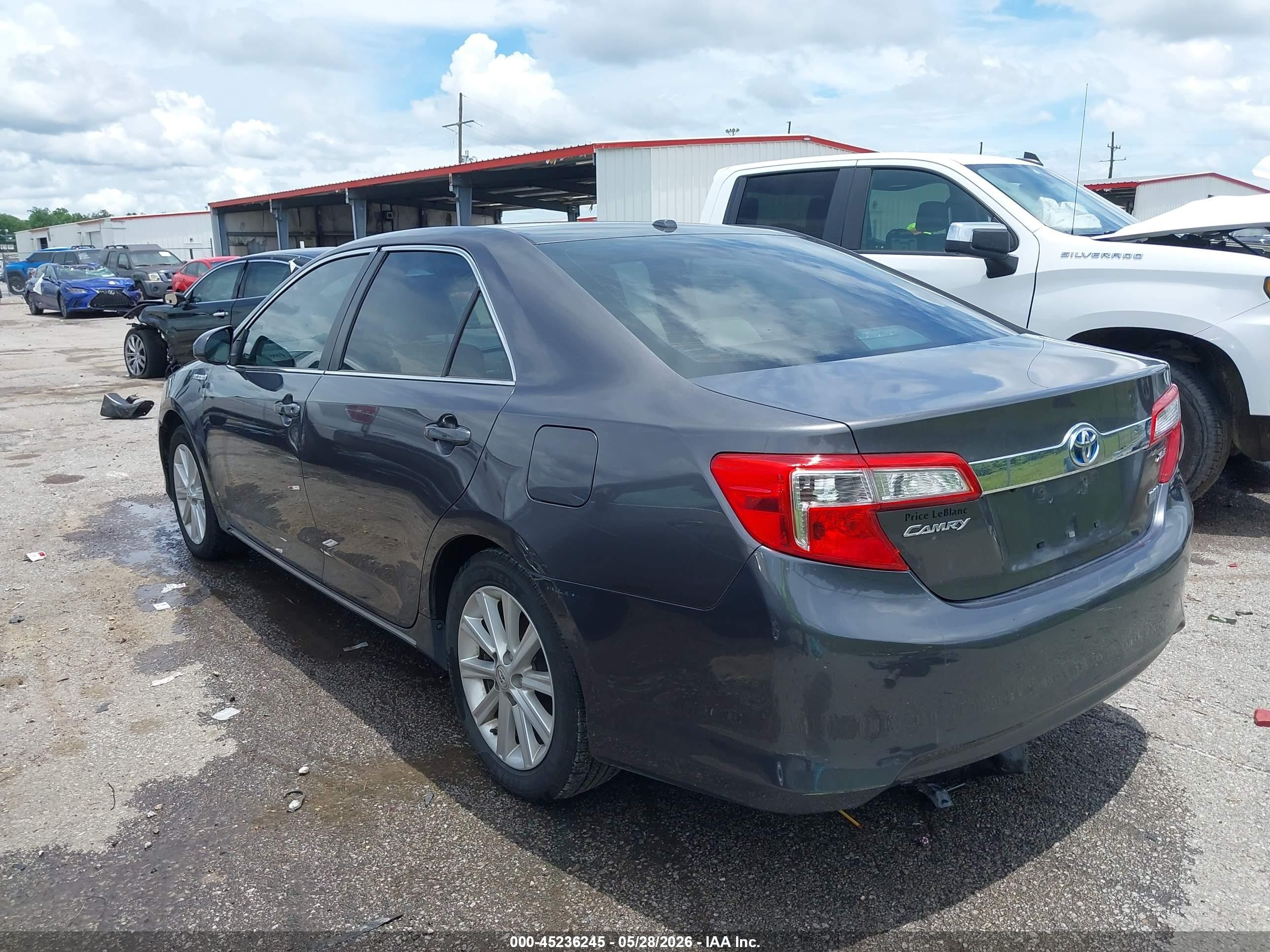 2014 Toyota Camry Hybrid Xle Gray vin: 4T1BD1FK8EU107952