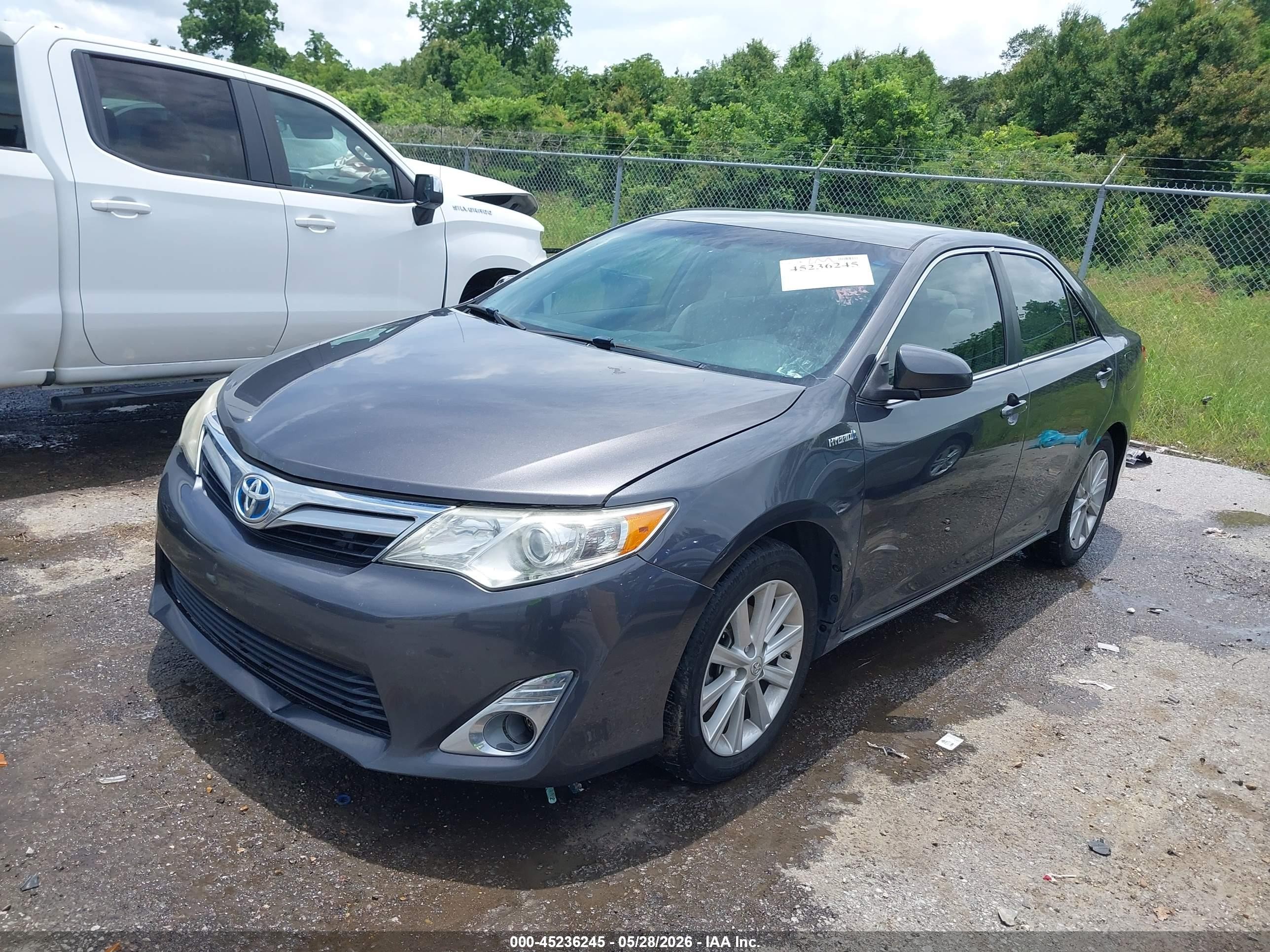 2014 Toyota Camry Hybrid Xle Gray vin: 4T1BD1FK8EU107952