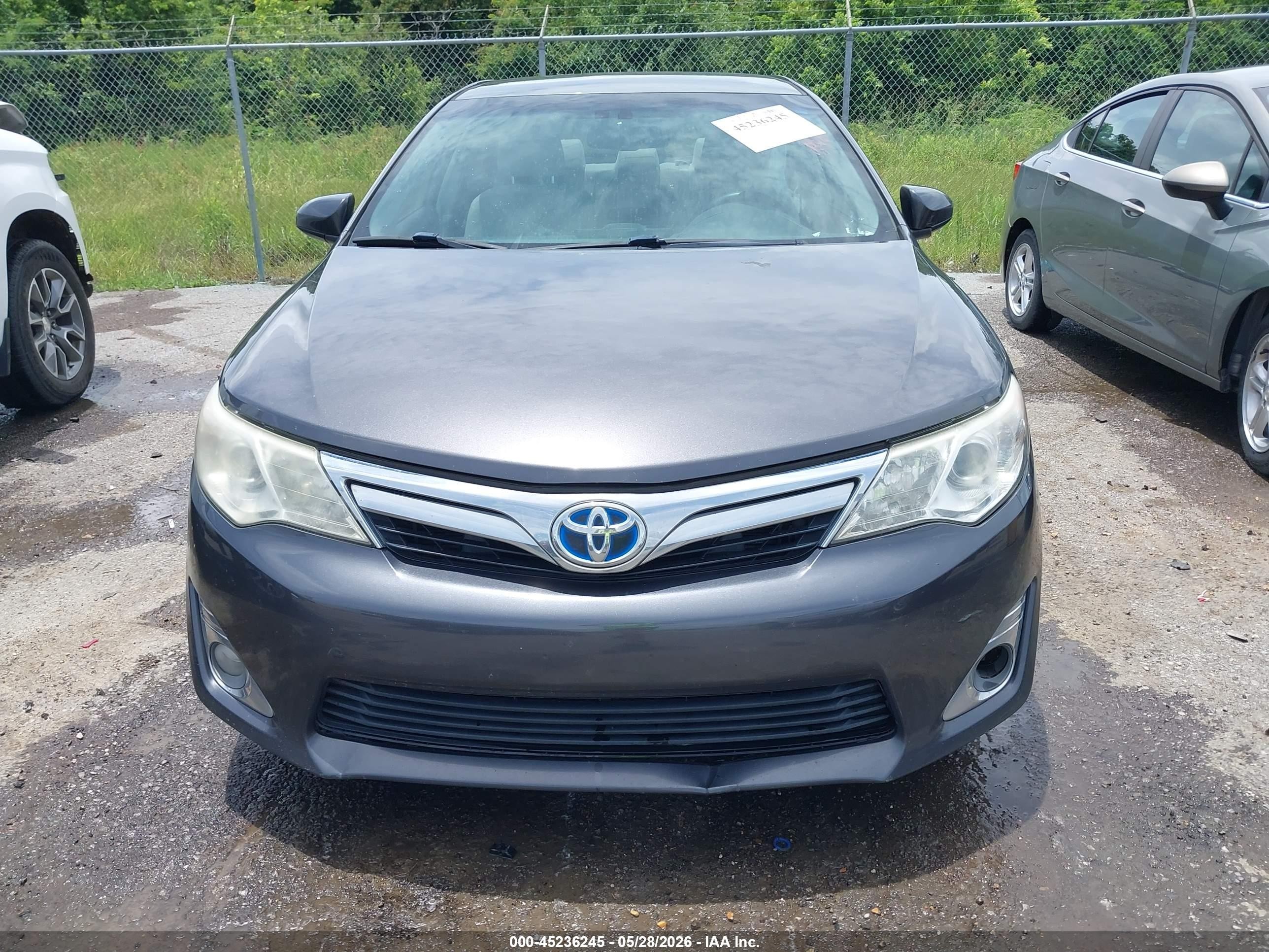 2014 Toyota Camry Hybrid Xle Gray vin: 4T1BD1FK8EU107952