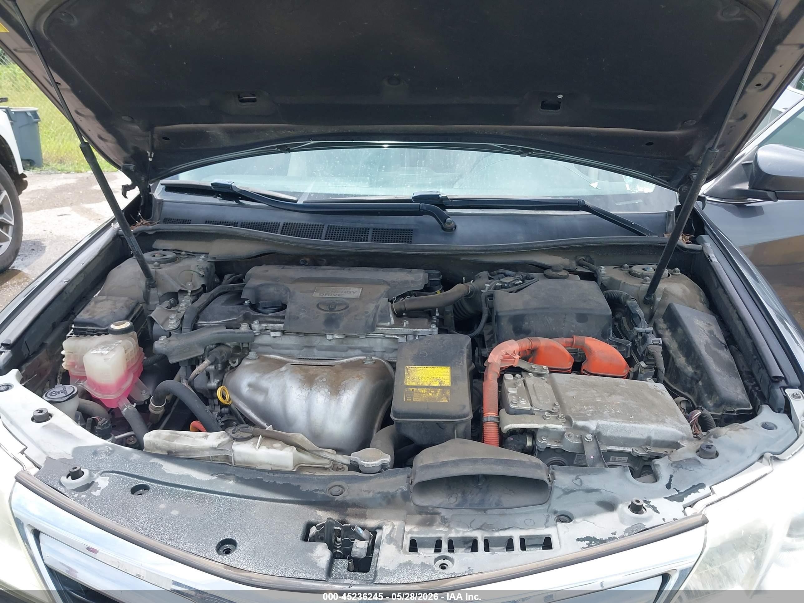 2014 Toyota Camry Hybrid Xle Gray vin: 4T1BD1FK8EU107952
