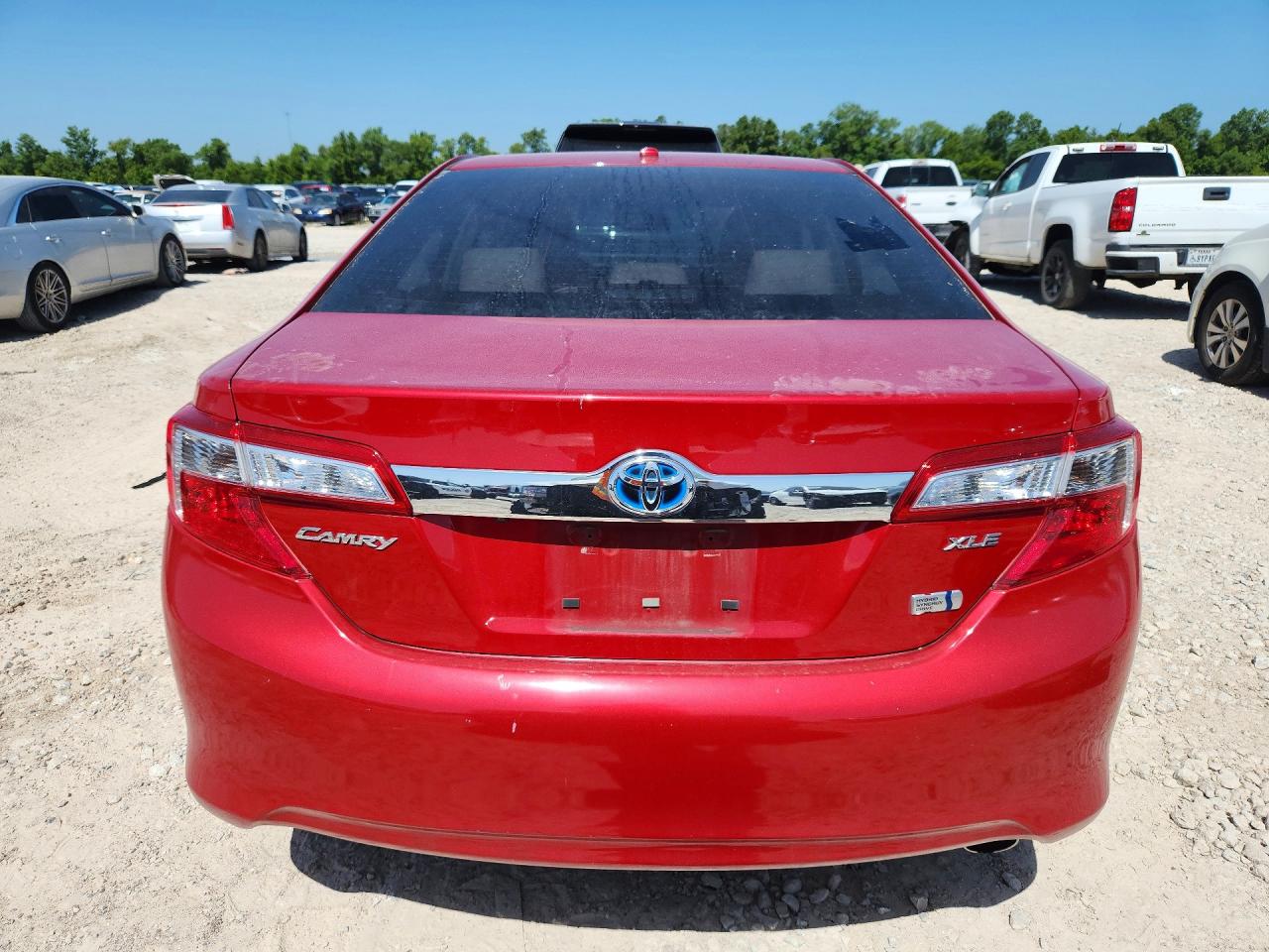 2014 Toyota Camry Hybrid Xle Red vin: 4T1BD1FK8EU110365