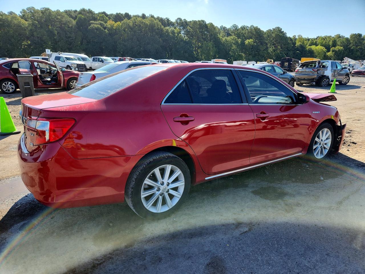 2014 Toyota Camry Hybrid Xle Red vin: 4T1BD1FK8EU114979