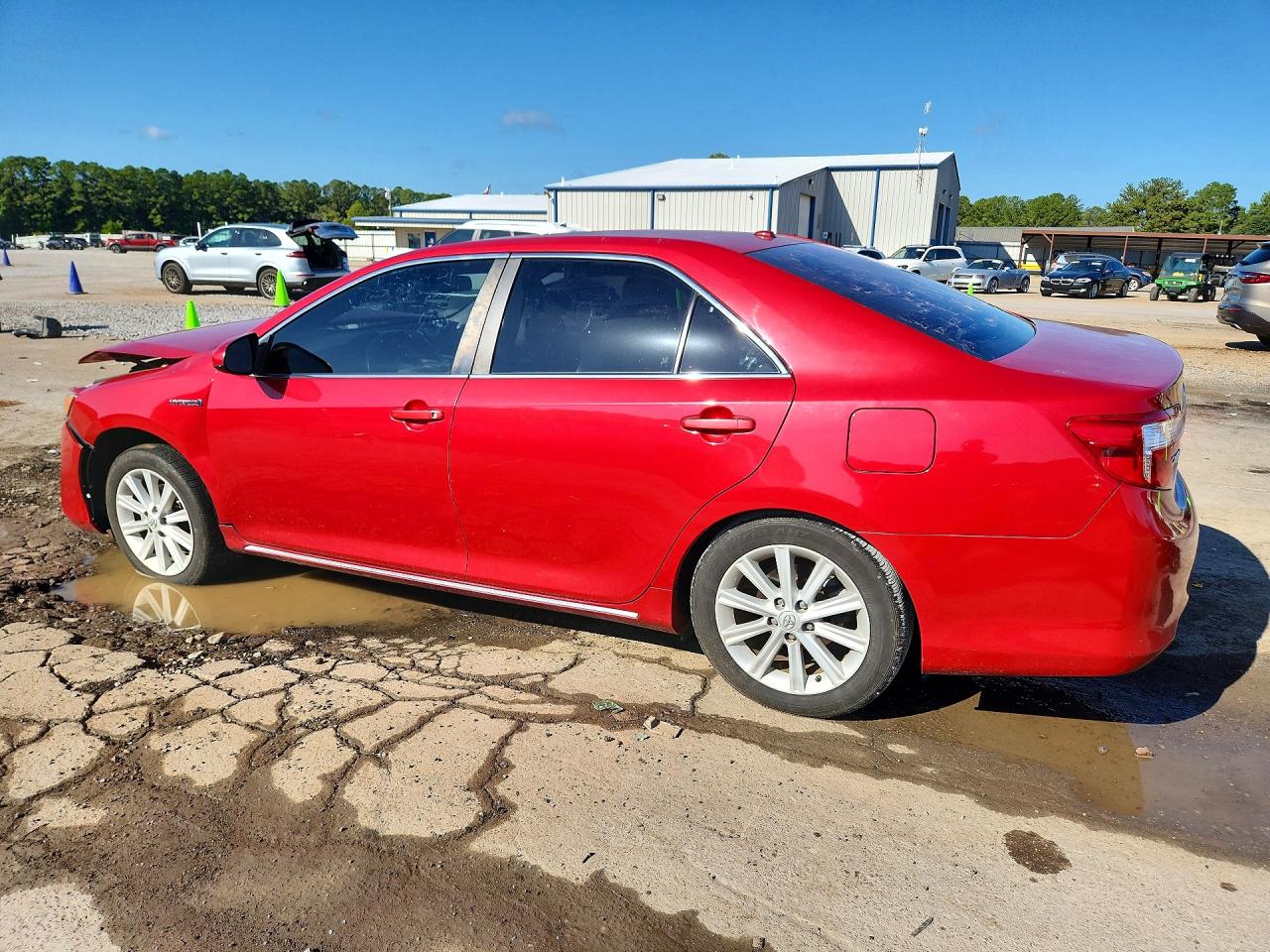 2014 Toyota Camry Hybrid Xle Red vin: 4T1BD1FK8EU114979