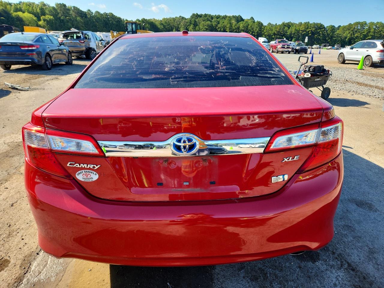 2014 Toyota Camry Hybrid Xle Red vin: 4T1BD1FK8EU114979