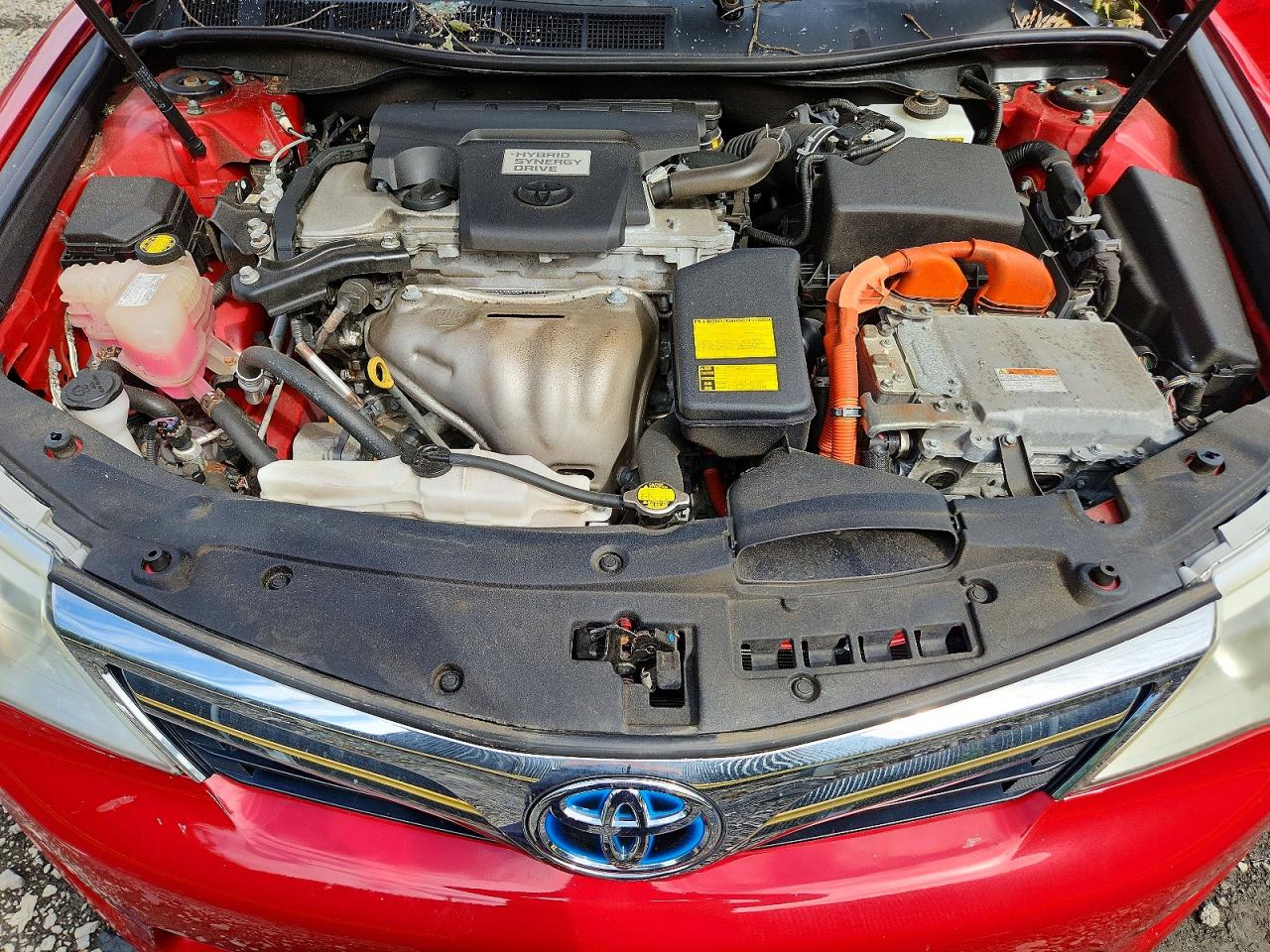 2014 Toyota Camry Hybrid Xle Red vin: 4T1BD1FK8EU119129