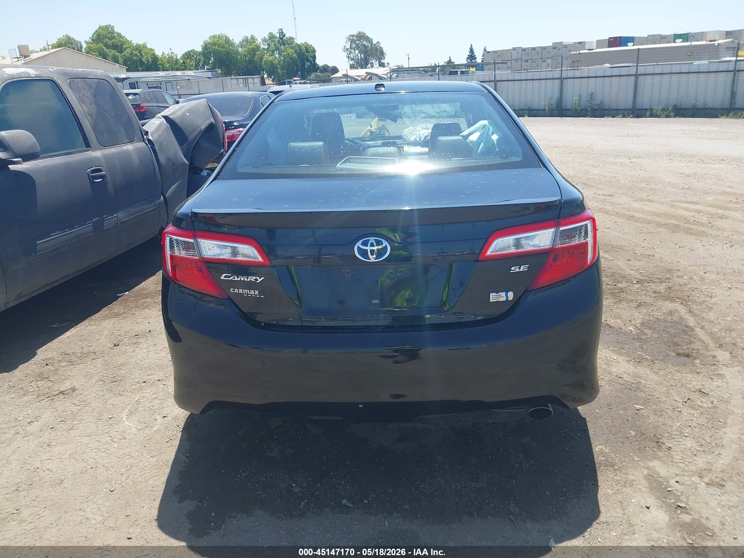 2014 Toyota Camry Hybrid Se Limited Edition Black vin: 4T1BD1FK8EU130454
