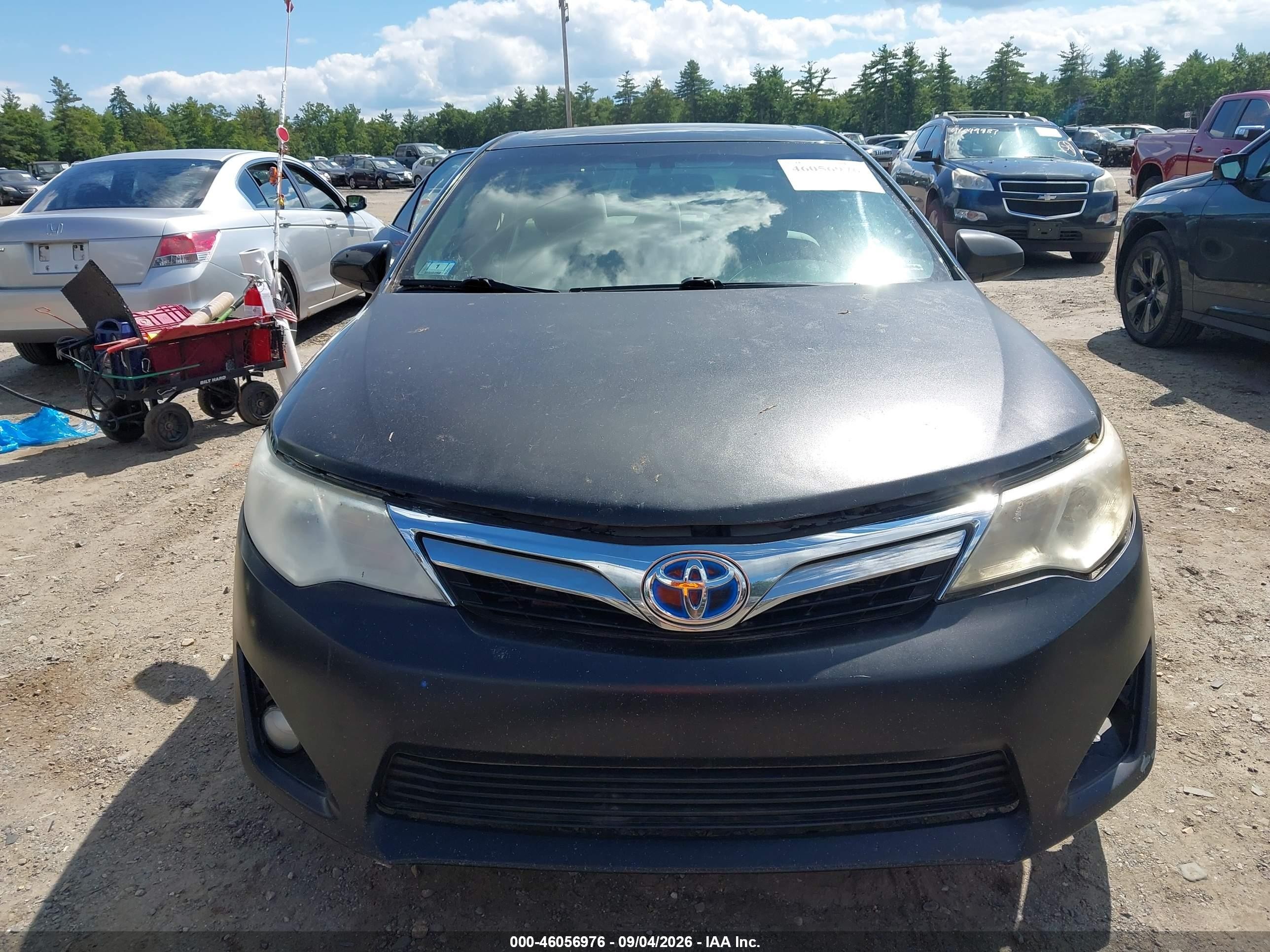 2014 Toyota Camry Hybrid Xle Black vin: 4T1BD1FK8EU138876